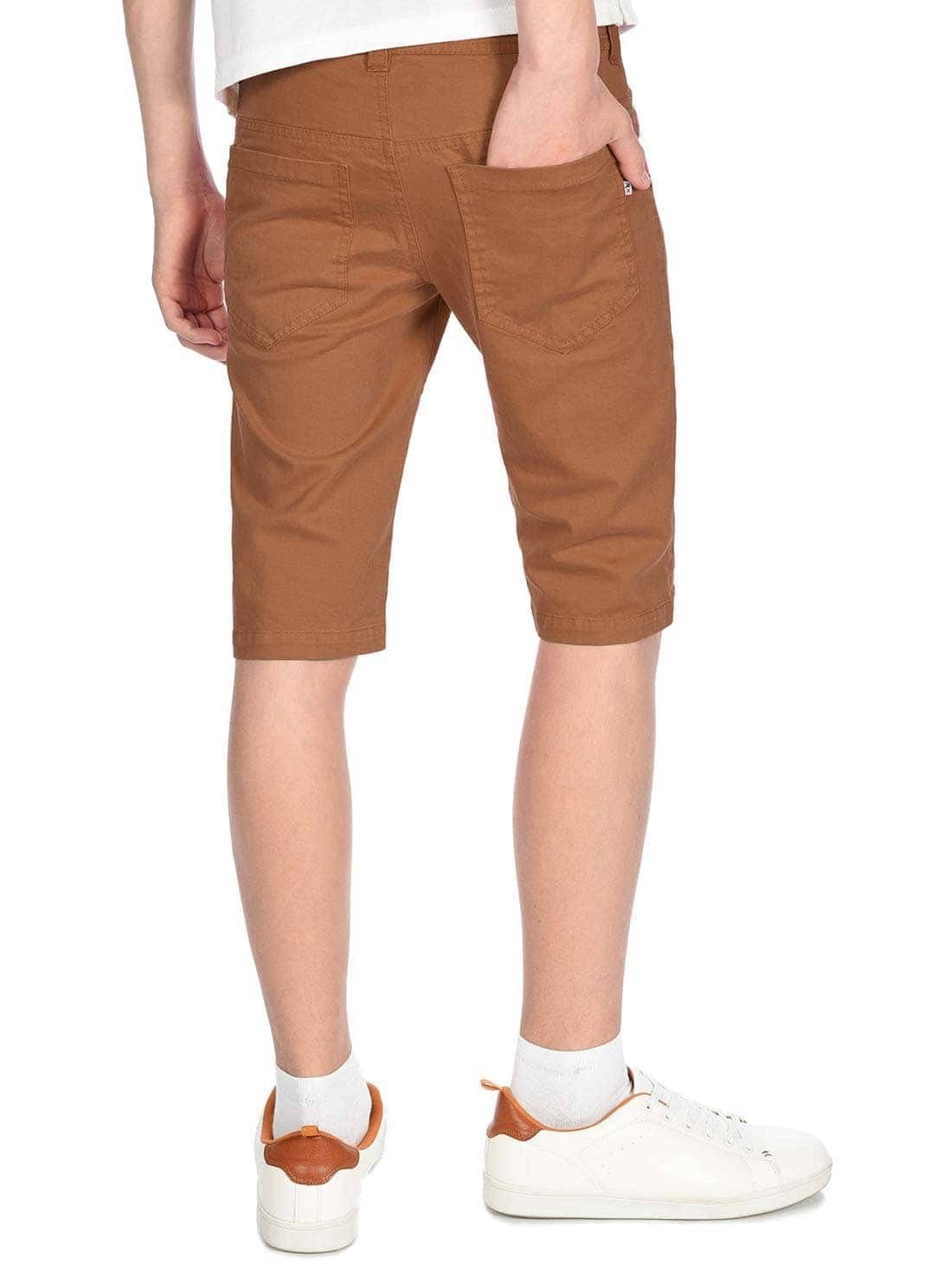 BEZLIT Braun Chino Bund (1-tlg) Kinder elastischem Chinoshorts Shorts mit Jungen