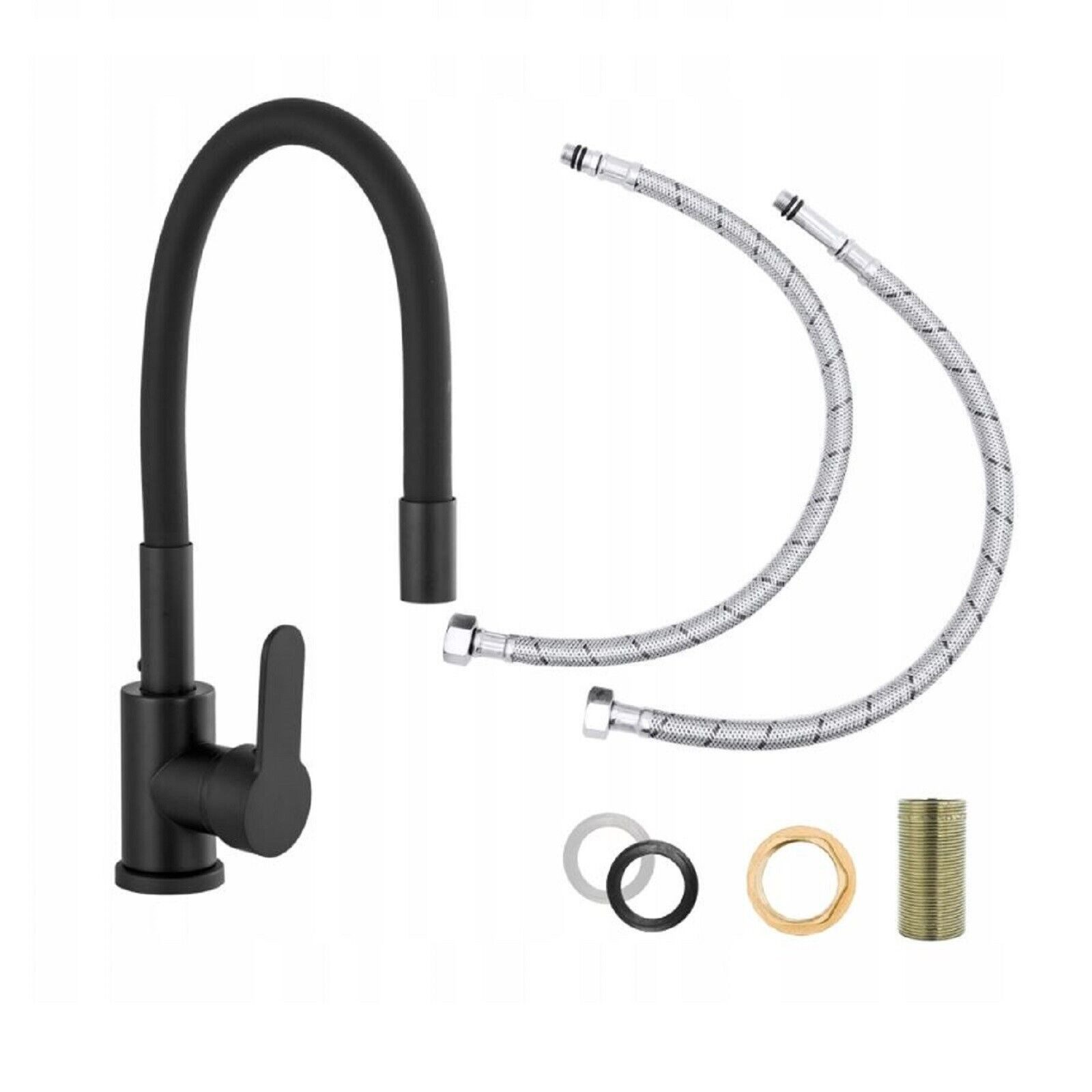 QLS Waschtischarmatur FLEX 2000 Küchenarmatur Wasserhahn Armatur Mischbatte günstig online kaufen