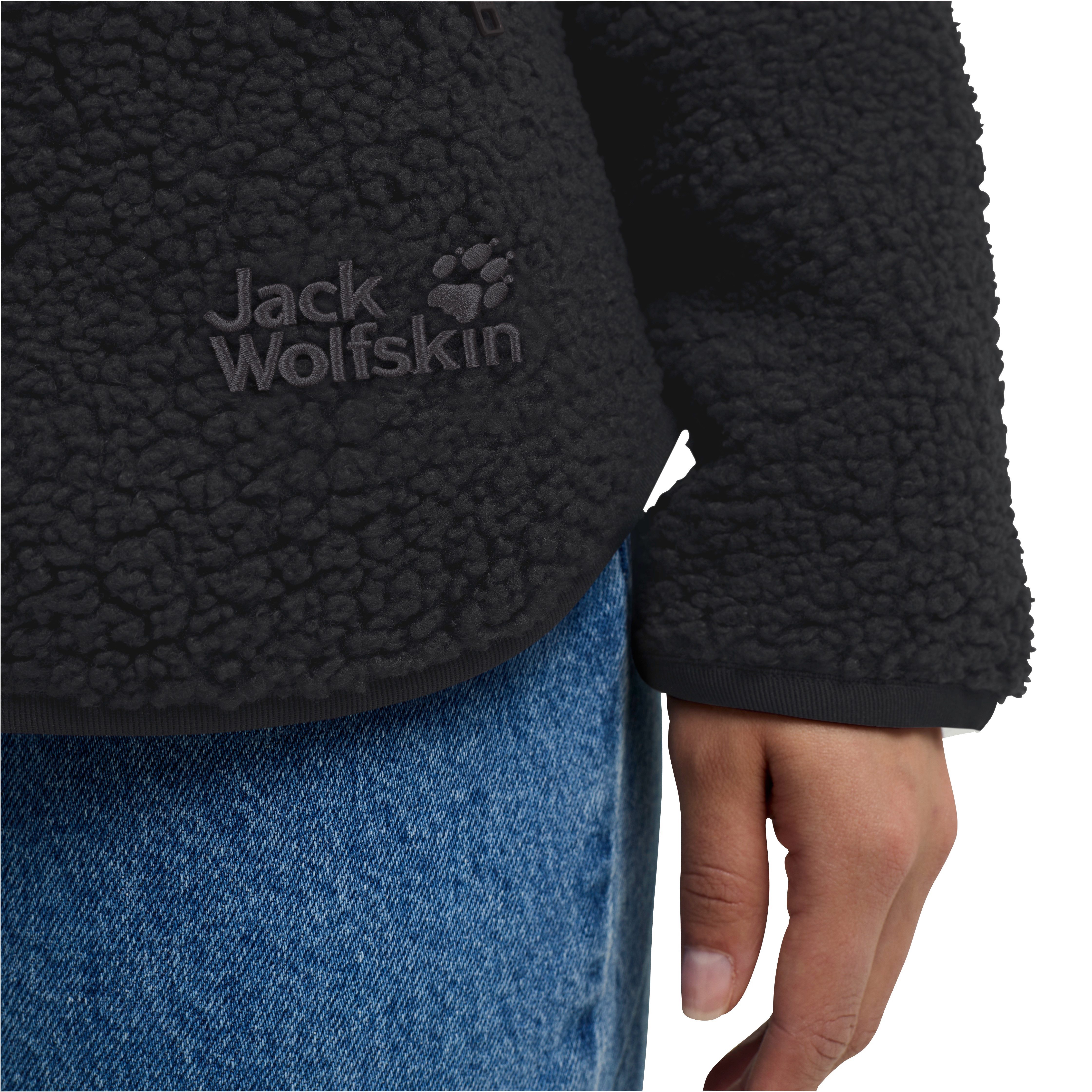 Jack Wolfskin Fleecejacke HIGH CURL JKT W mit durchgehendem Reißverschluss, aus Sherpa Fleece, atmungsaktiv