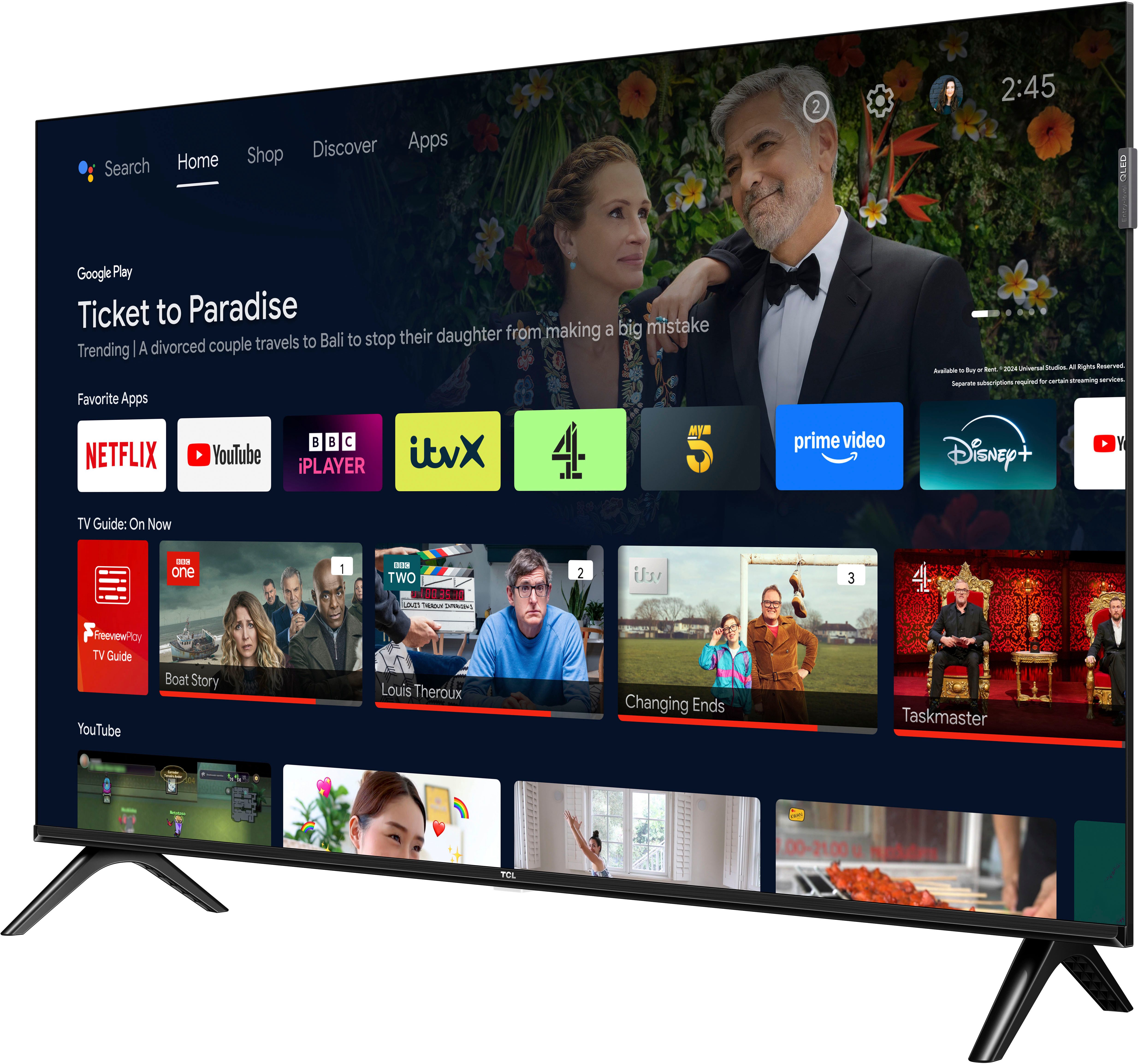 TCL 40V5CX1 QLED-Fernseher (100 cm/40 Zoll, schwarz ! RABATT: 13.7%