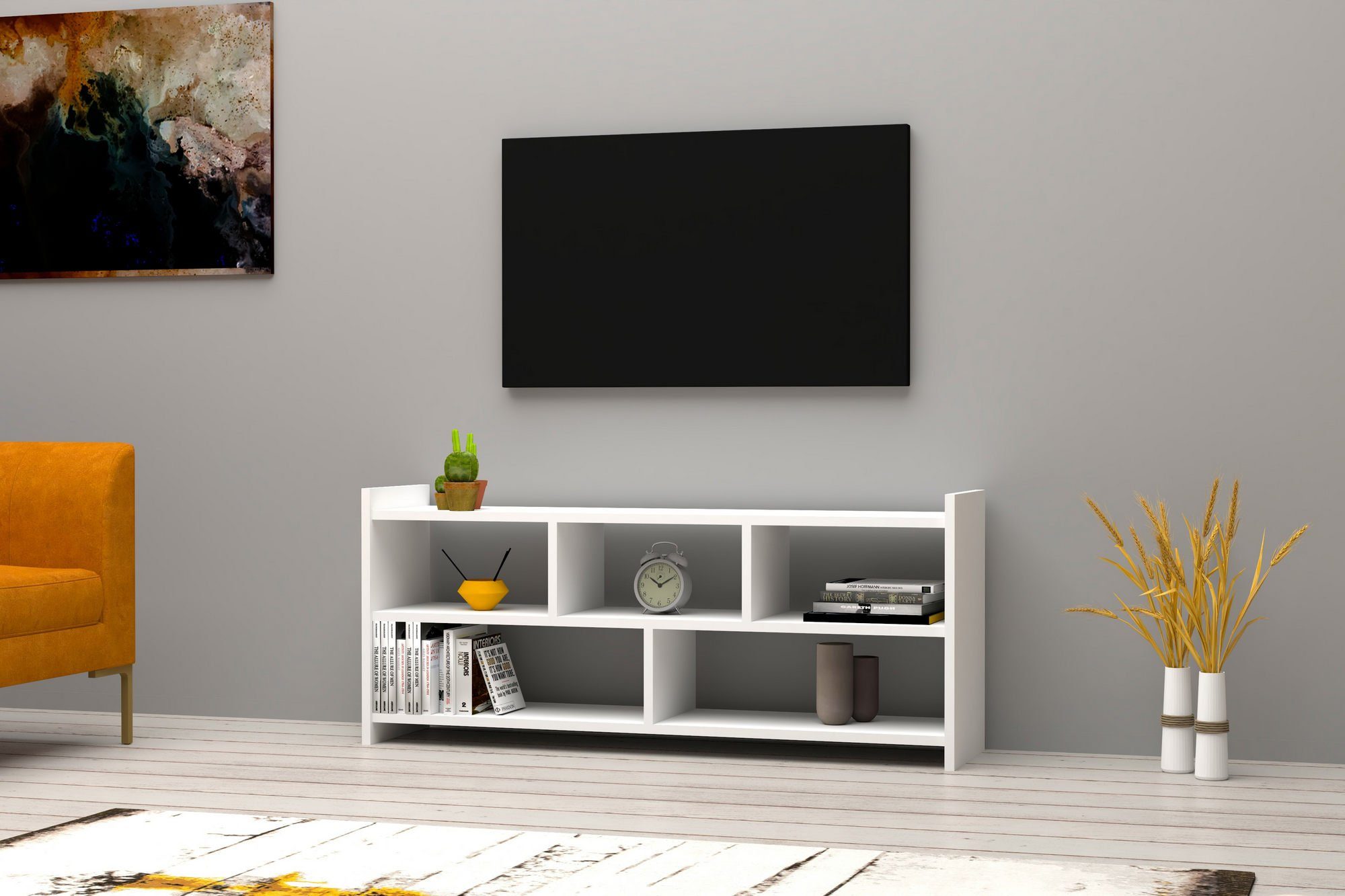 Skye Decor TV-Schrank Schränke, 55x120x28 cm, 100% Melaminbeschichtete Partikelplatte