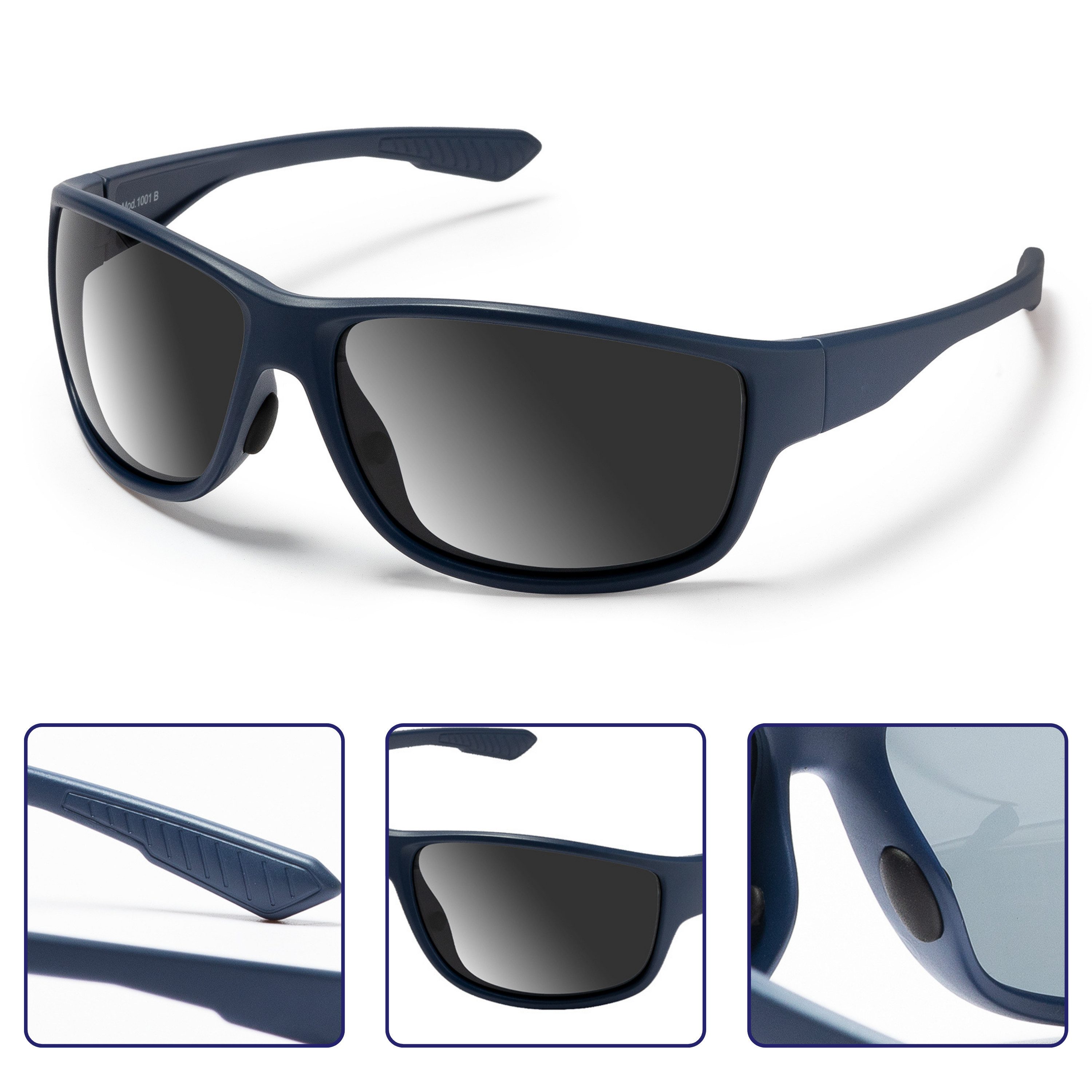 EyeAm Sonnenbrille Polarized, Sportlich, Schwimmfähig & Ultraleicht, Unisex Design Modell: 1001