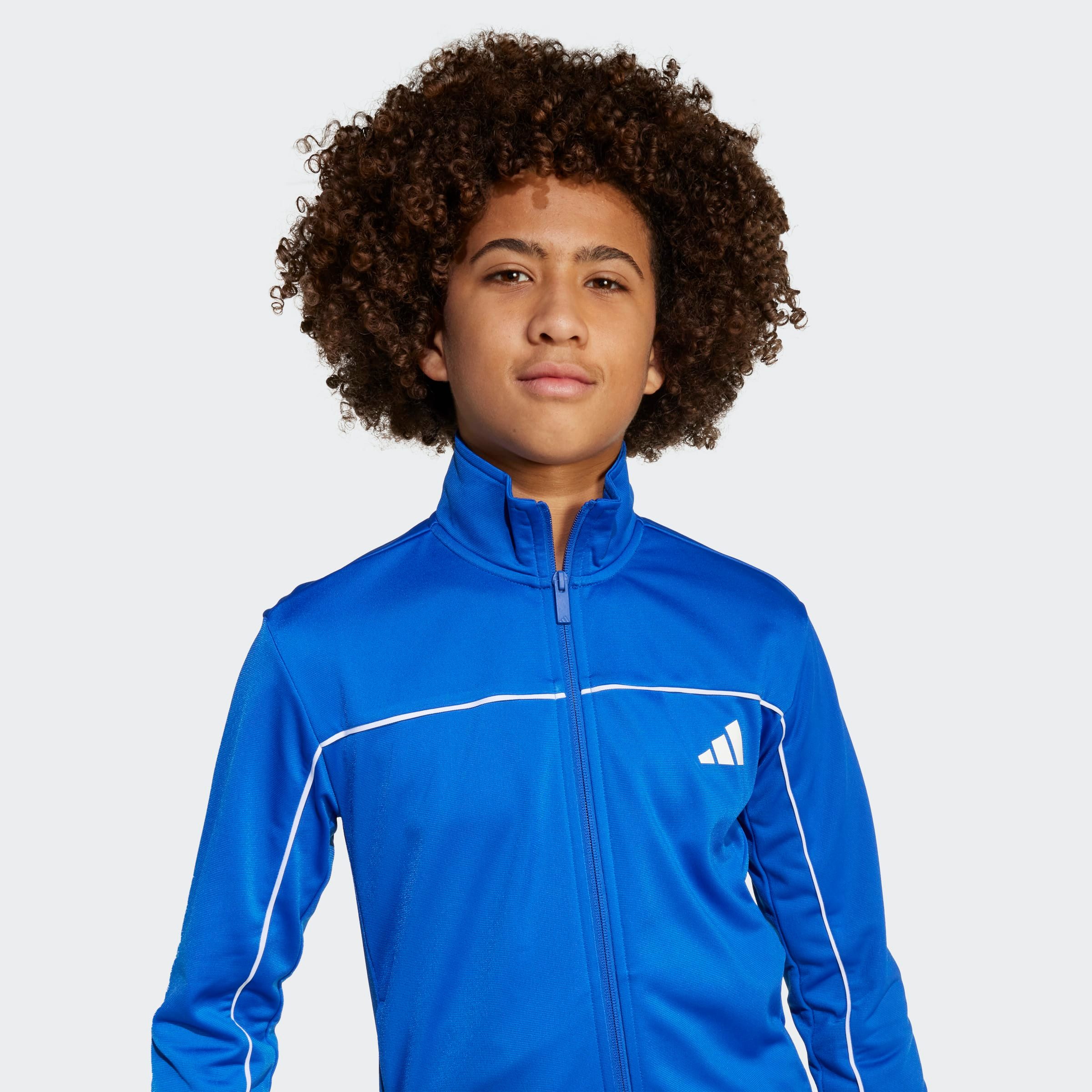 adidas Sportswear Trainingsanzug J CP TR TS (2-tlg), für Kinder und Teens, zweiteiliges Set, mit Stehkragen