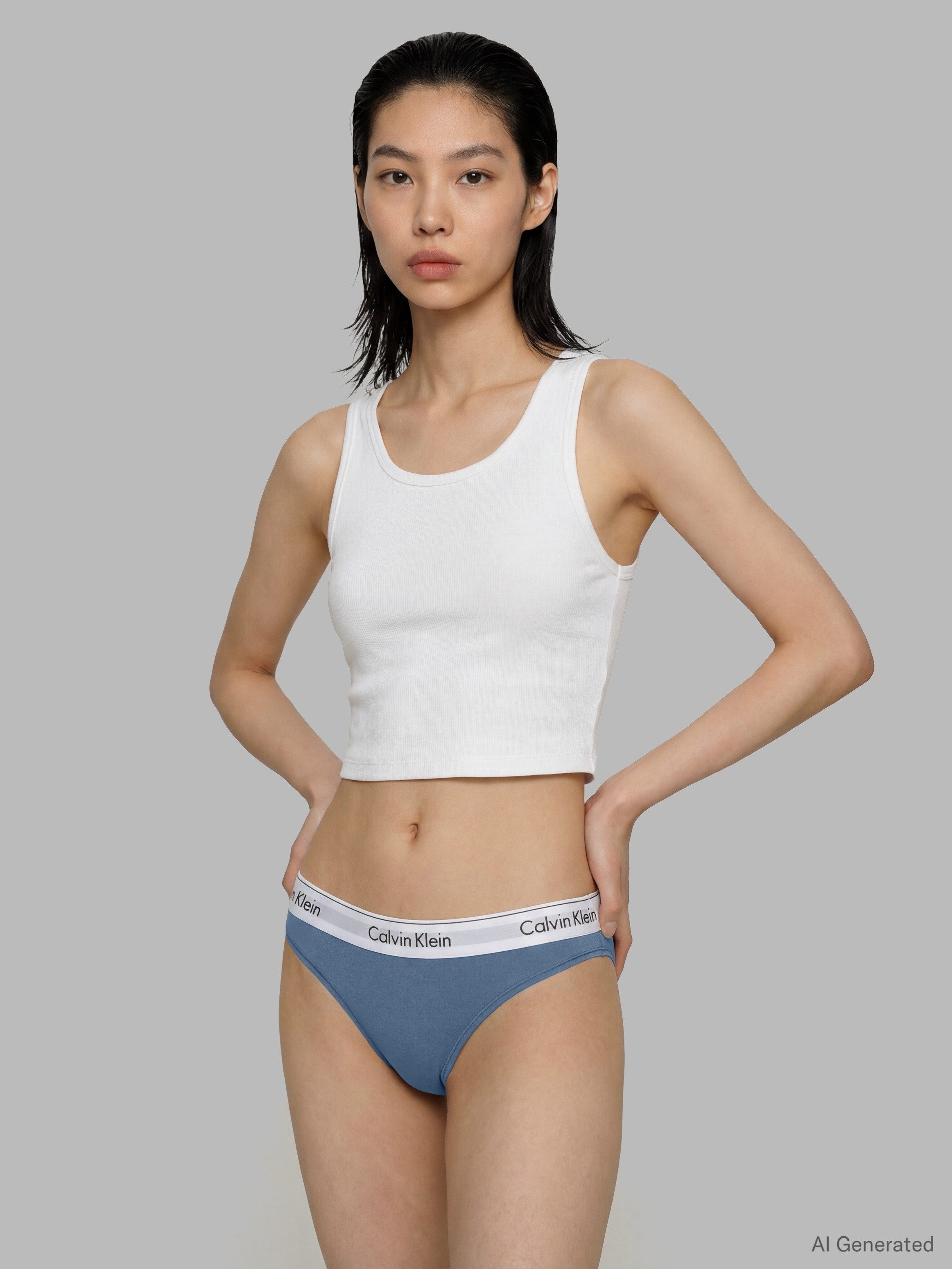 Calvin Klein Underwear Tanga THONG 2PK (Packung, 2er-Pack) Körpernahe Passform mit elastischem Bund
