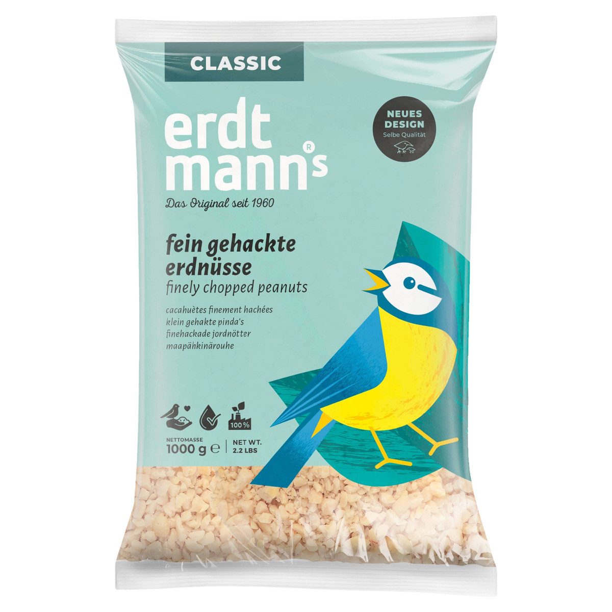 Erdtmann's Fein gehackte Erdnüsse 1 kg, für: Vogel von Erdtmann's