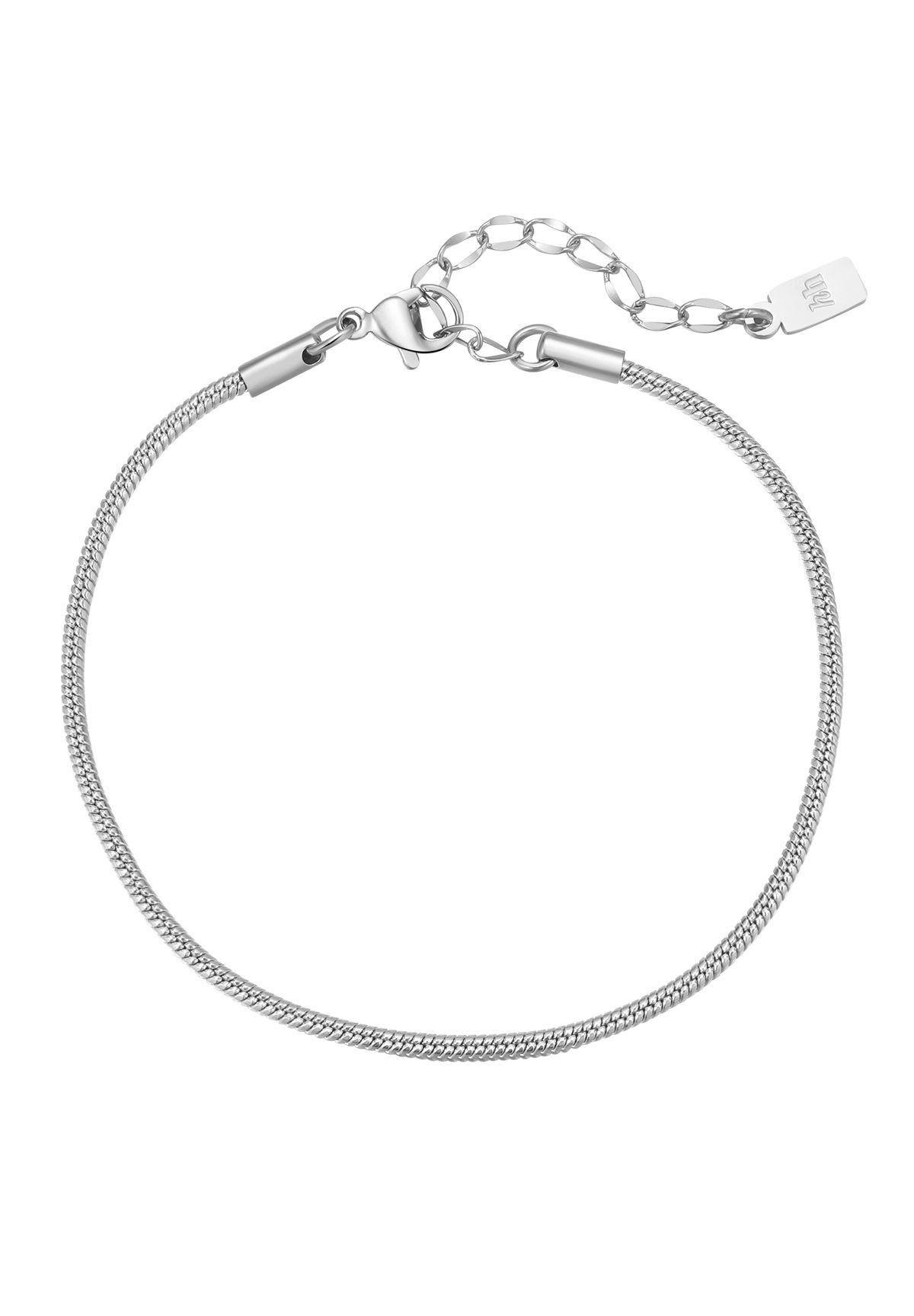 Edelstahlarmband Urban Schlangenband, 23 cm