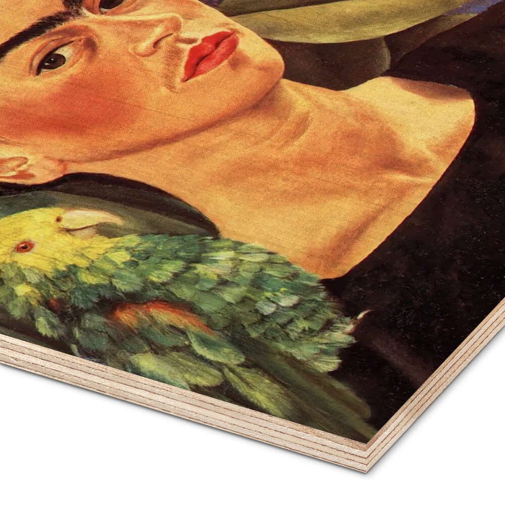 Posterlounge Wandbild Selbstporträt mit Bonito, 1941, Frida Kahlo, erhältlich als Poster, Leinwandbild, Wandsticker oder Acrylglasbild