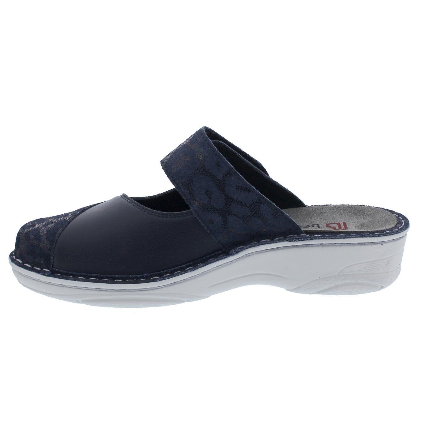 BERKEMANN Berkemann Heliane Clog, blau / bianco, Panth Leder / Stretch, Wechself Clog