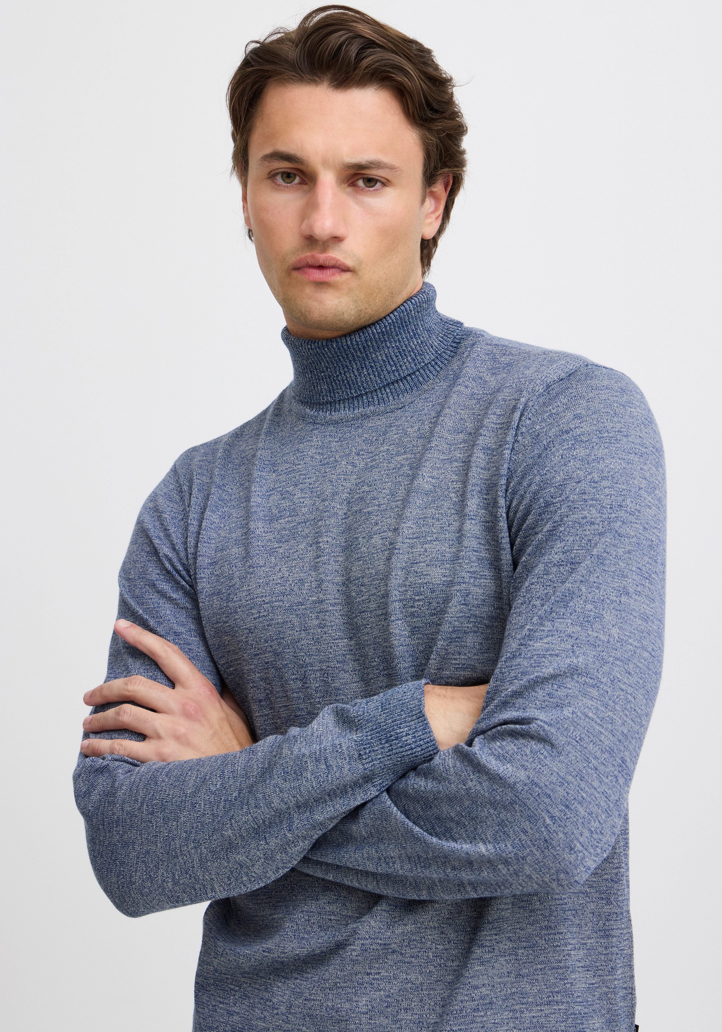 Blend Rollkragenpullover BHBRUTON roll neck knit Regular Fit, aus Polyester, mit Rollkragen, normaler Schnitt