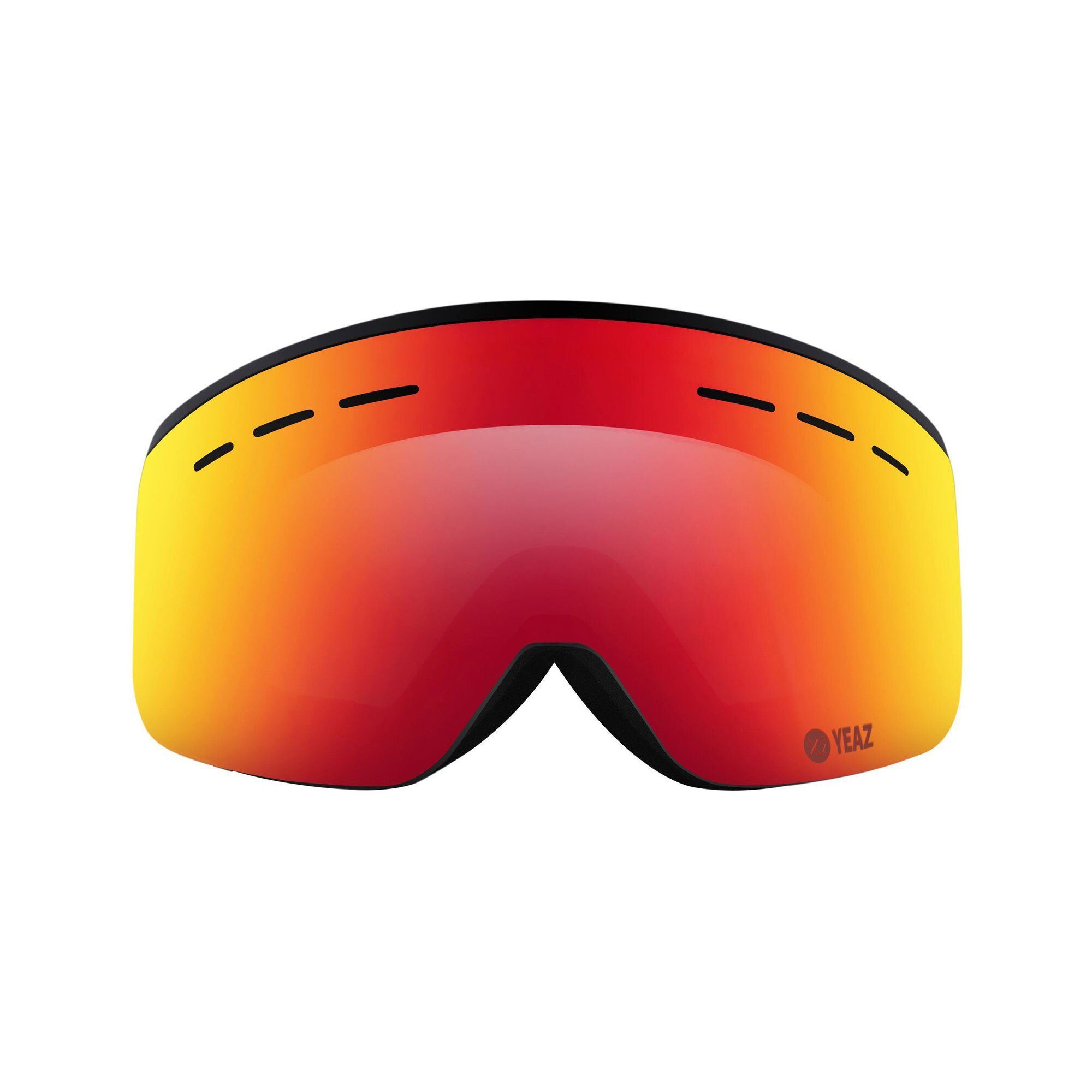 YEAZ Skibrille RISE Ski- Snowboardbrille schwarz, Premium-Ski- und Snowboardbrille für Erwachsene und Jugendliche