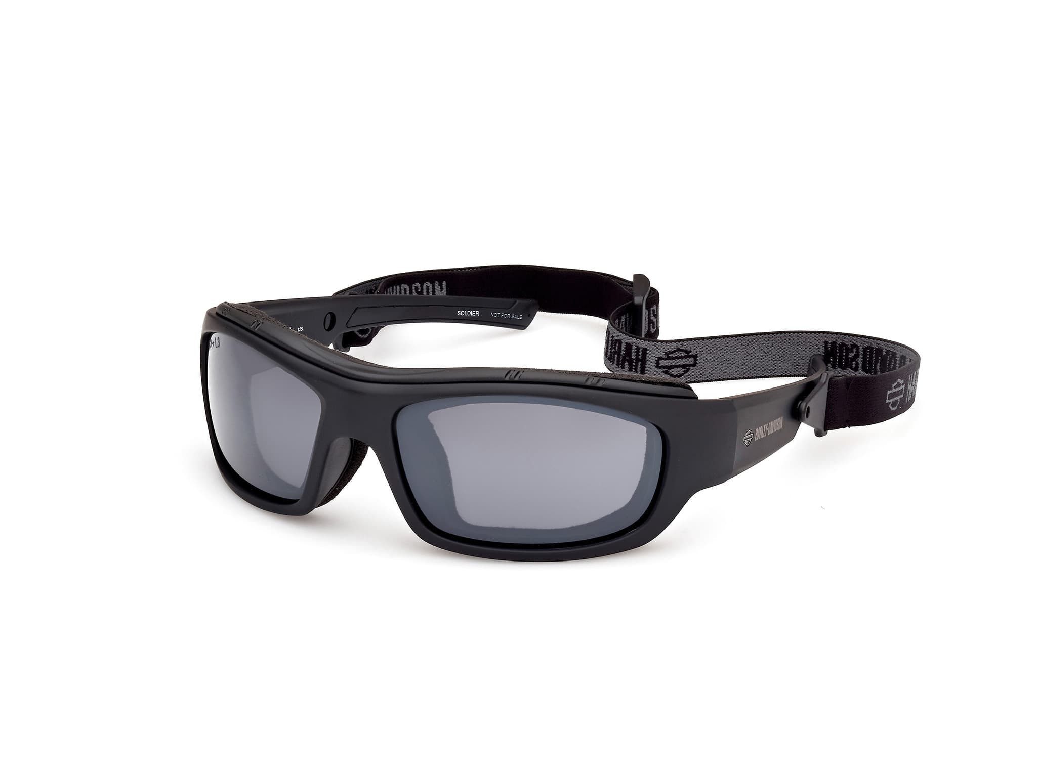 HARLEY-DAVIDSON Motorradbrille, (1-St), Motorradbrille Soldier Silver Mirror - Marcolin - HZ0007-02C