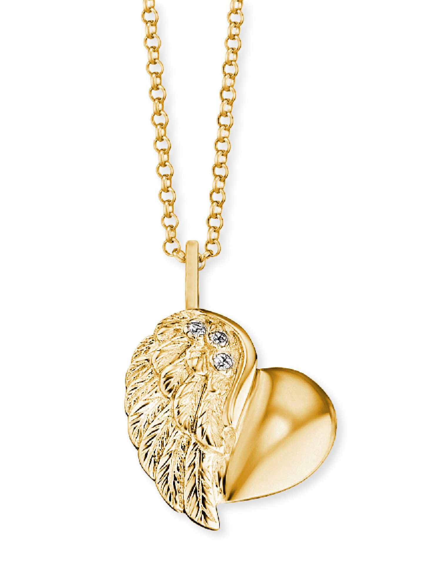 Engelsrufer Kette mit Anhänger Herzflügel, Made in Germany - mit Zirkonia ( günstig online kaufen