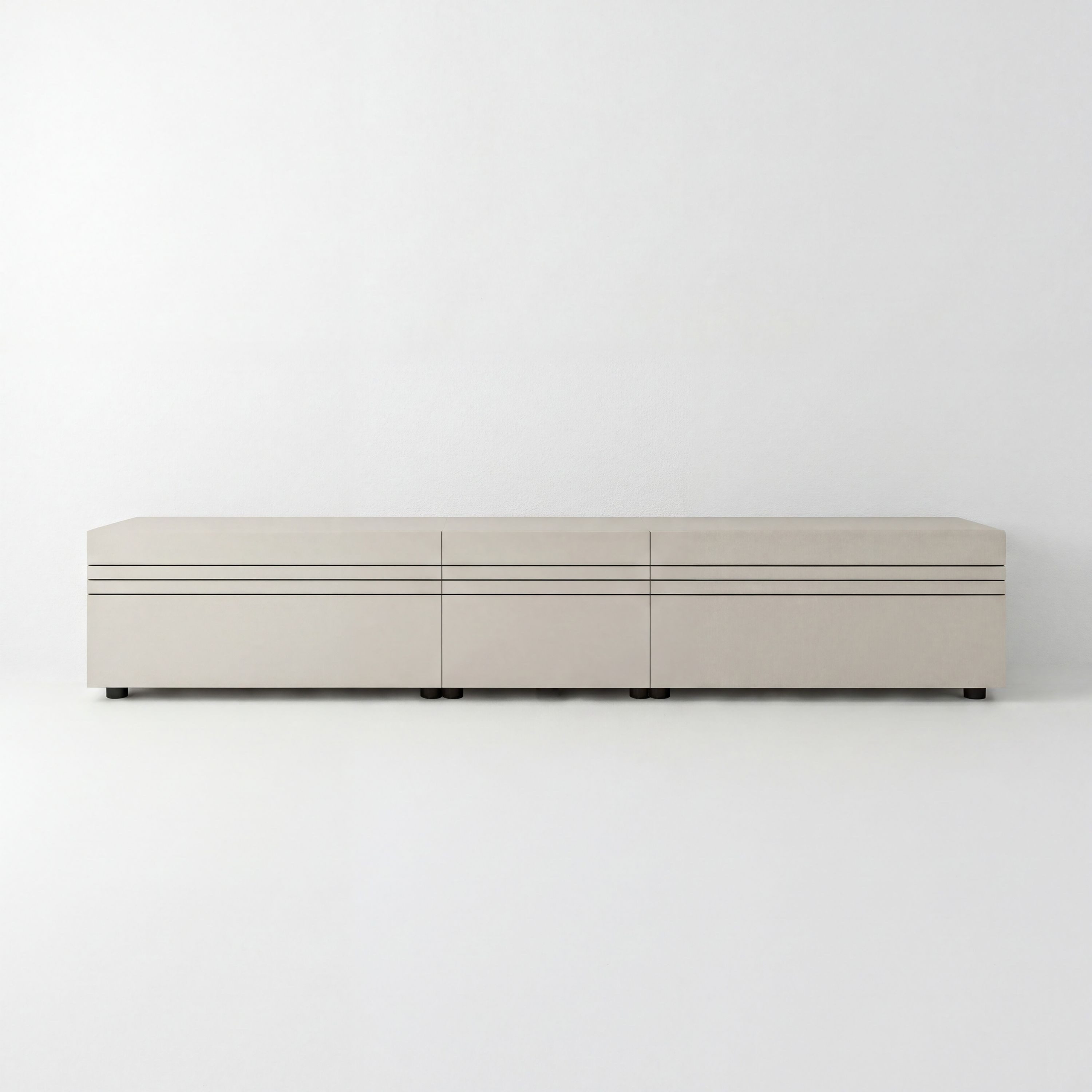 xonox.home Lowboard Beach, stehend 3 Klappen in Kaschmir 225 x 36 x 34 cm