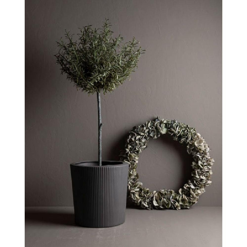 Storefactory Blumentopf Übertopf Vase Dark Grey Eksberg (20cm)