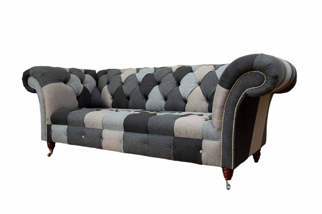 JVmoebel Sofa Sofa 3 Sitzer Chesterfield Dreisitzer Wohnzimmer Sofas Luxus, Made un Europe