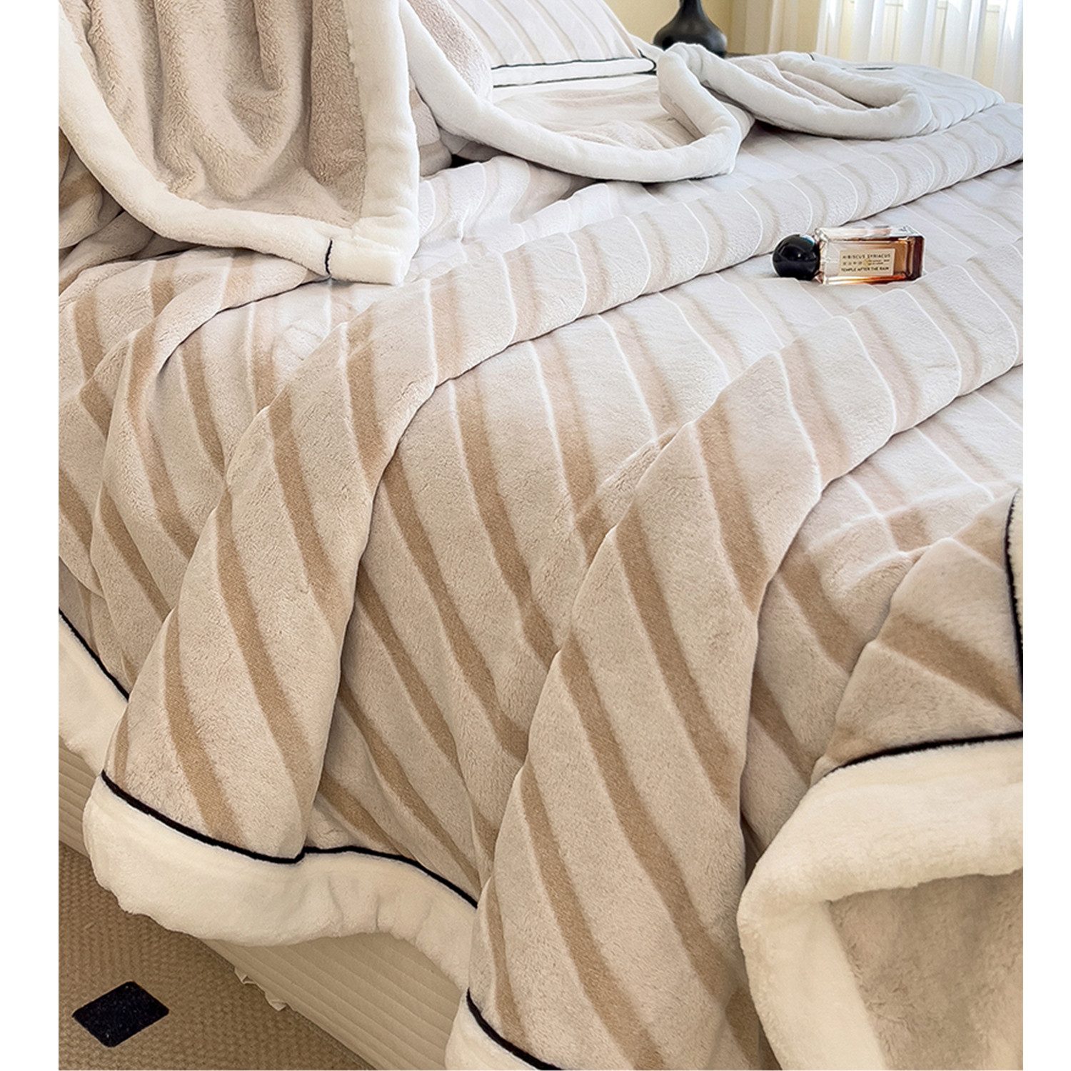 Überwurf Wohndecke kuscheldecke Fleecedecke Sofadecke Warm Weich Soft Flanell , wohnTRAUM24, antistatisch, Superweich, warme Couch-Decke, Tagesdecke 130*150cm