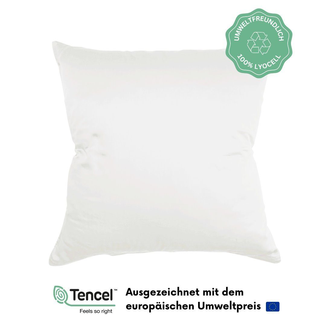 Kissenbezug Luxus Lyocell Kissenbezug, TENCEL™, Atmungsaktiv & Weich, COZY HEAVEN Shiny White