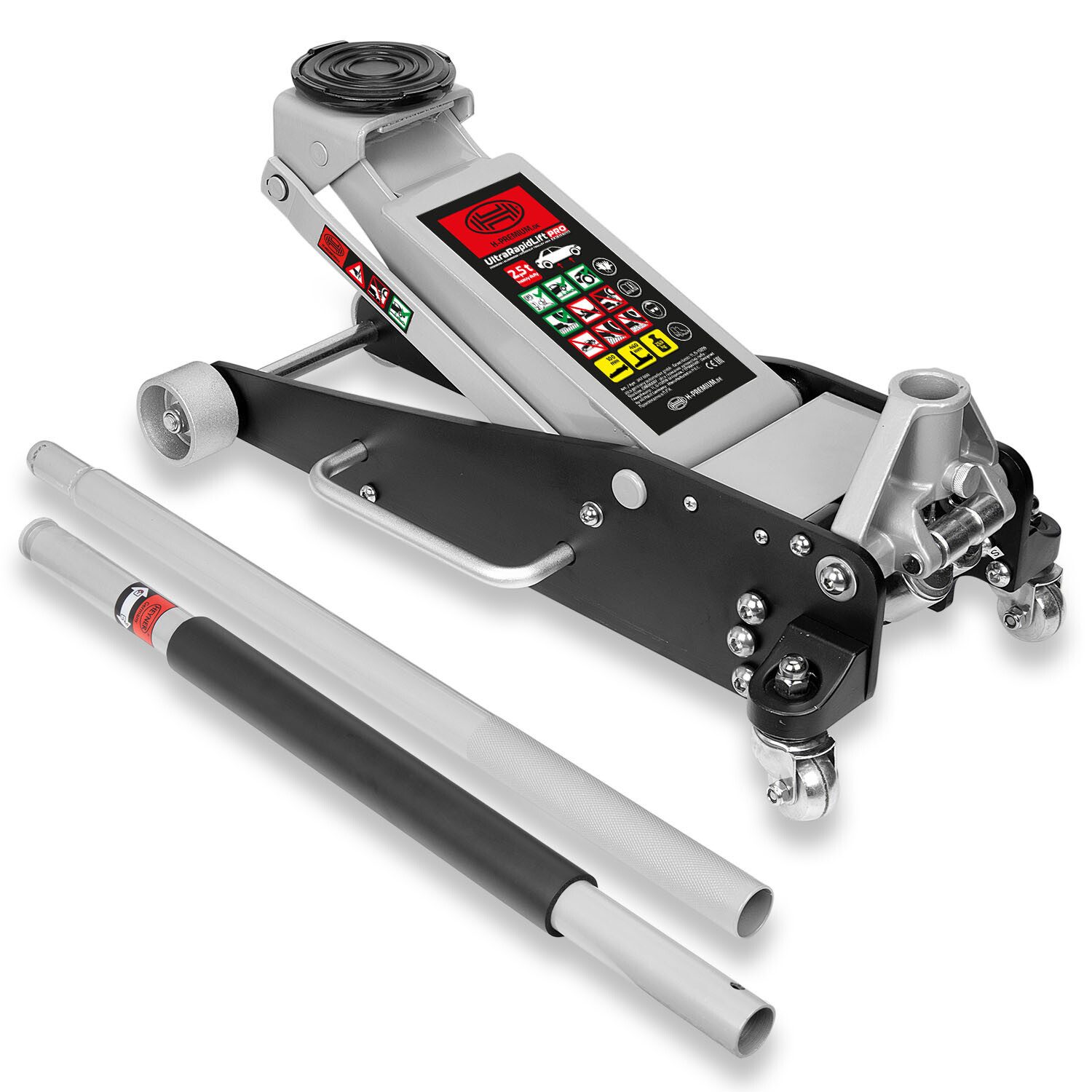 HEYNER Rangierwagenheber Rangierwagenheber Wagenheber hydraulisch 2,5 Tonnen, max. Hubhöhe: 46.5 cm, 1-tlg.