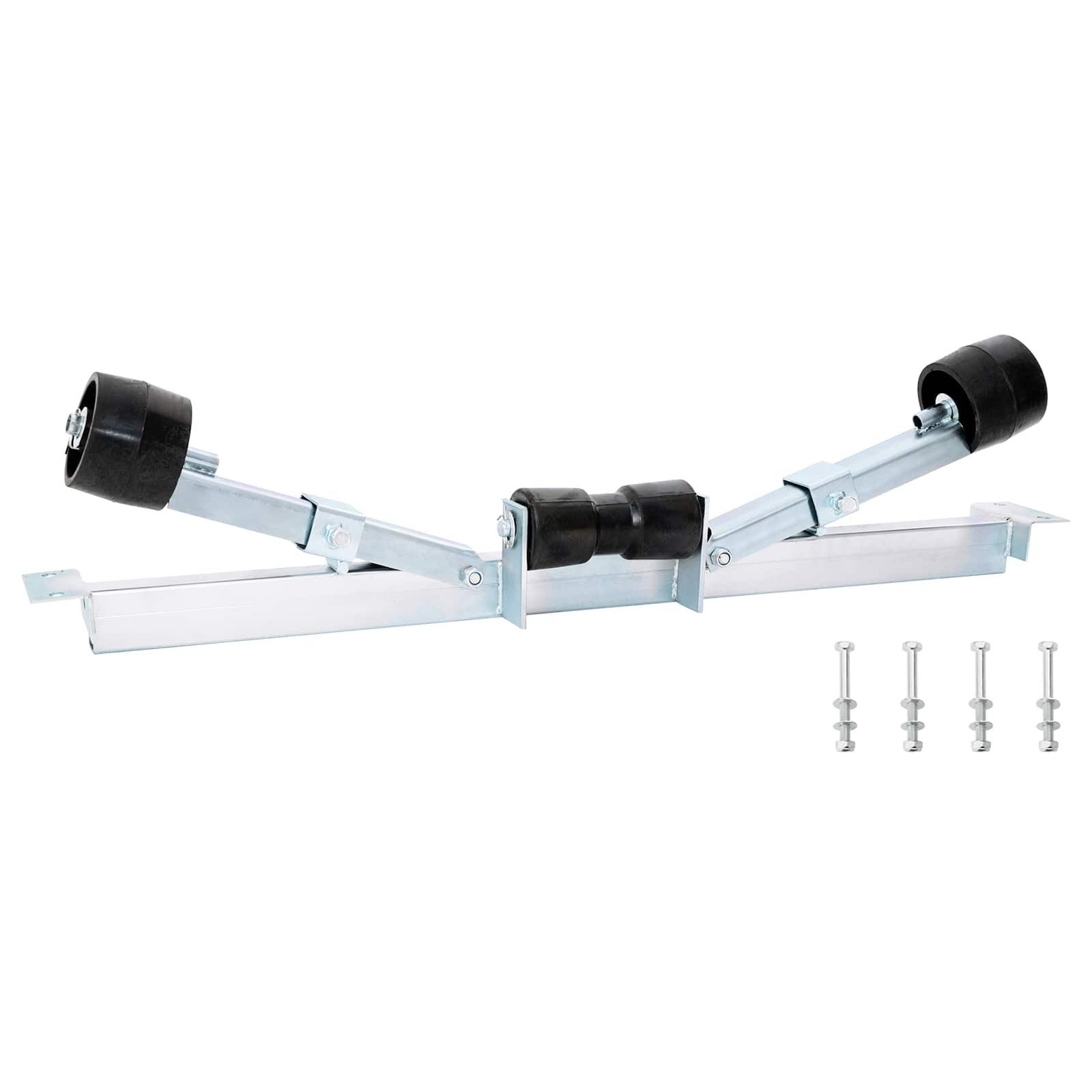 vidaXL Stützelement Bootstrailer-Unterstützung 90,5 x 12 x 32 cm Verzinkter Stahl, 1-St.