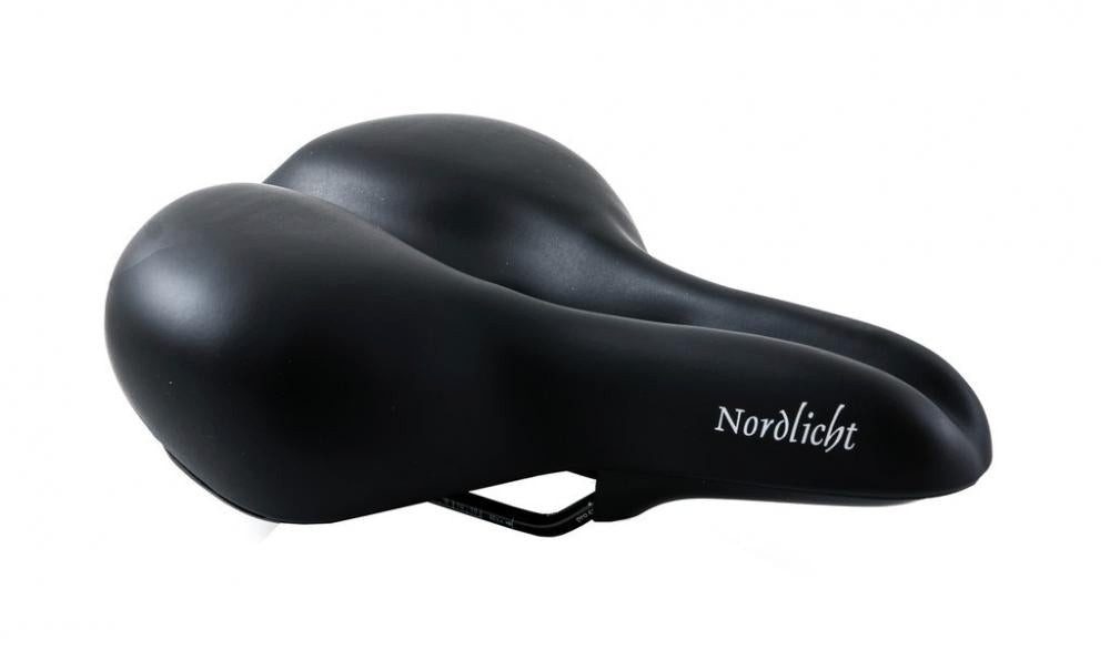 P&P Bequemsattel Fahrradsattel P&P Bequemsattel Nordlicht Feder 820 schwarz, Uni, 260x210mm