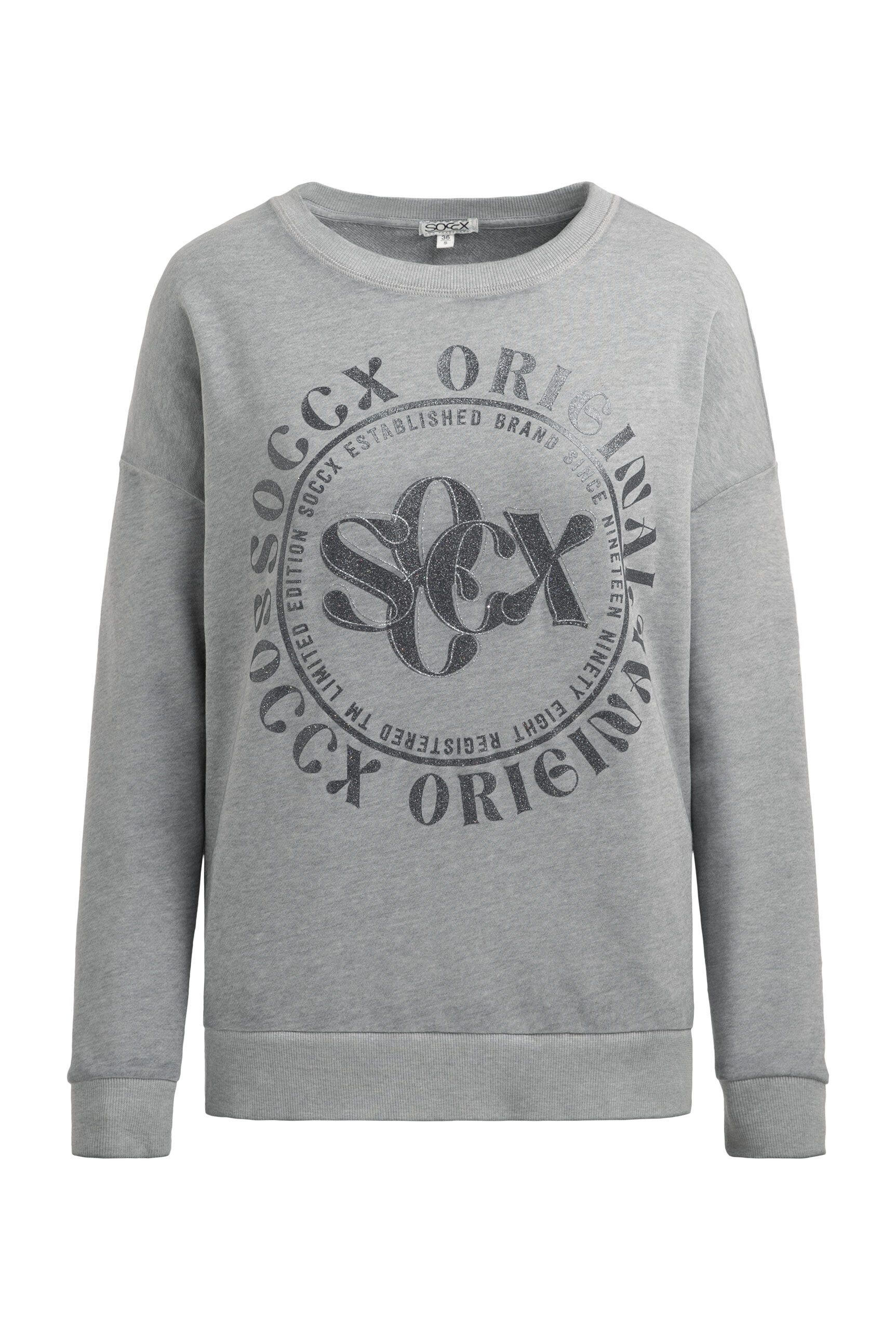 SOCCX Sweater mit überschnittenen Schultern günstig online kaufen