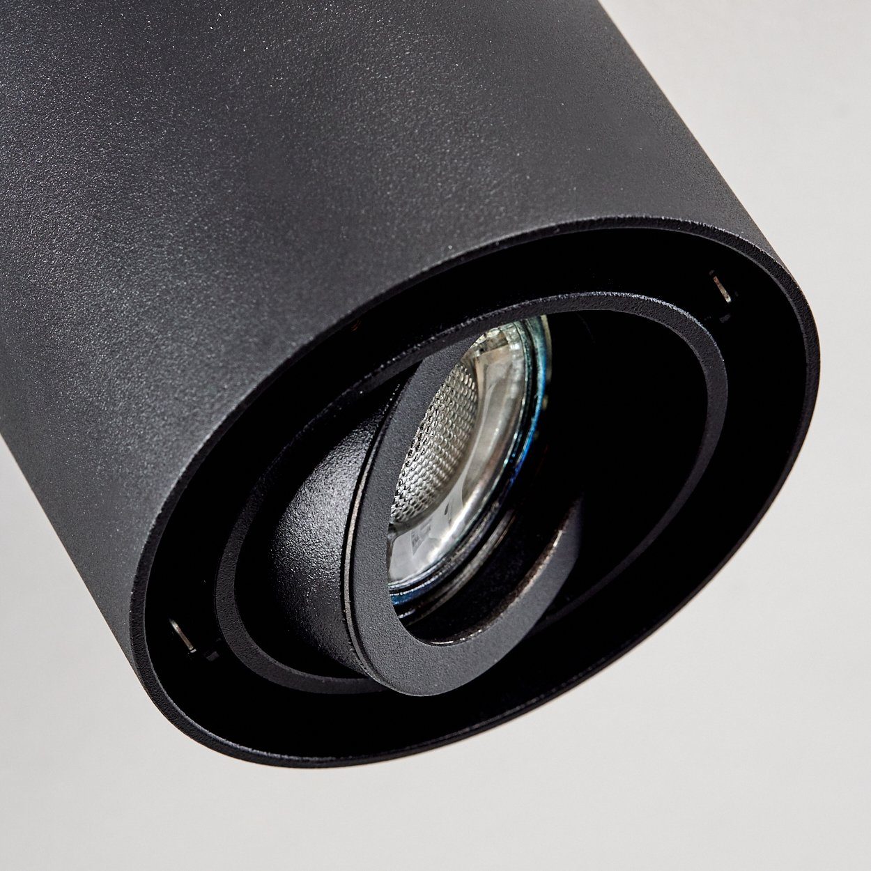 hofstein Deckenleuchte »Catona« Schwarz, moderne Deckenlampe in der Aufbauleuchte ist 1xGU10, Leuchtspot aus verstellbar, ohne Metall Leuchtmittel
