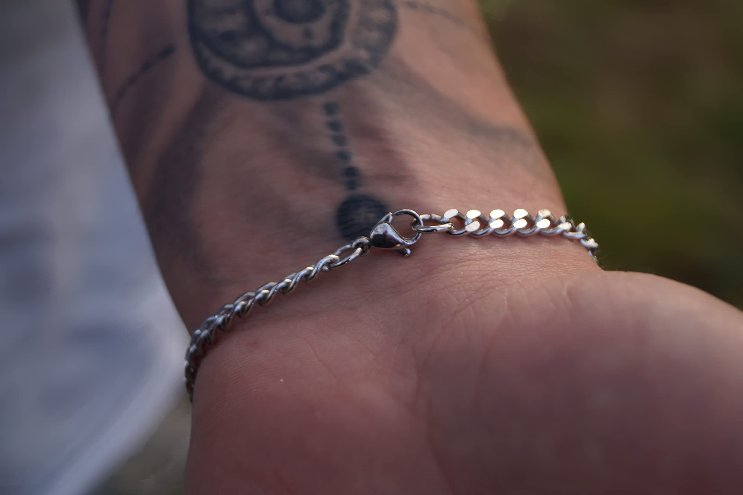 Made by Nami Panzerarmband Edelstahl Armband Herren Gliederarmband Edelstahlarmband, Minimalistisch Dezent Rostfrei