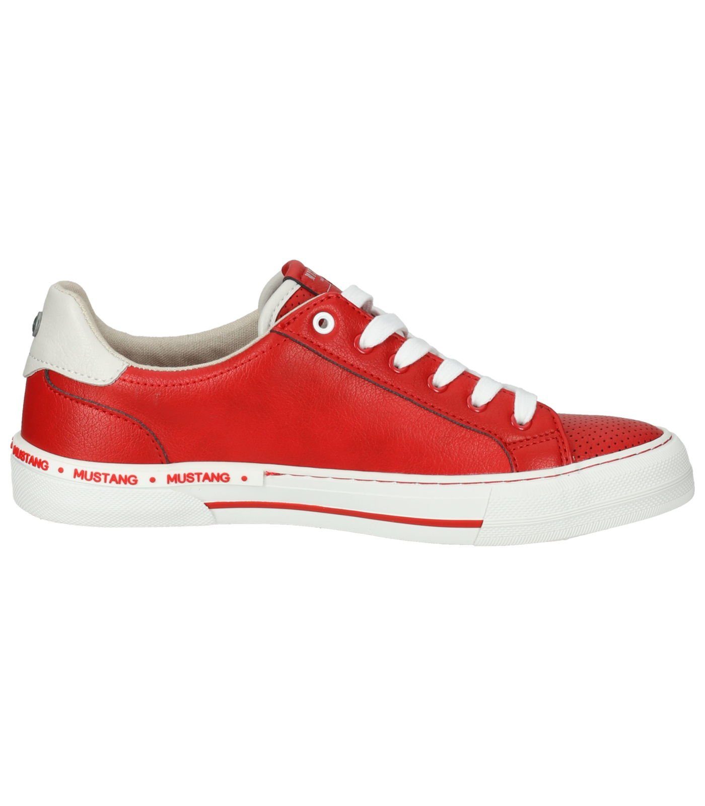 Lederimitat MUSTANG Rot Sneaker Sneaker