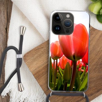 MuchoWow Handyhülle Blumen - Tulpen - Sonne, Handyhülle Telefonhülle Apple iPhone 14 Pro