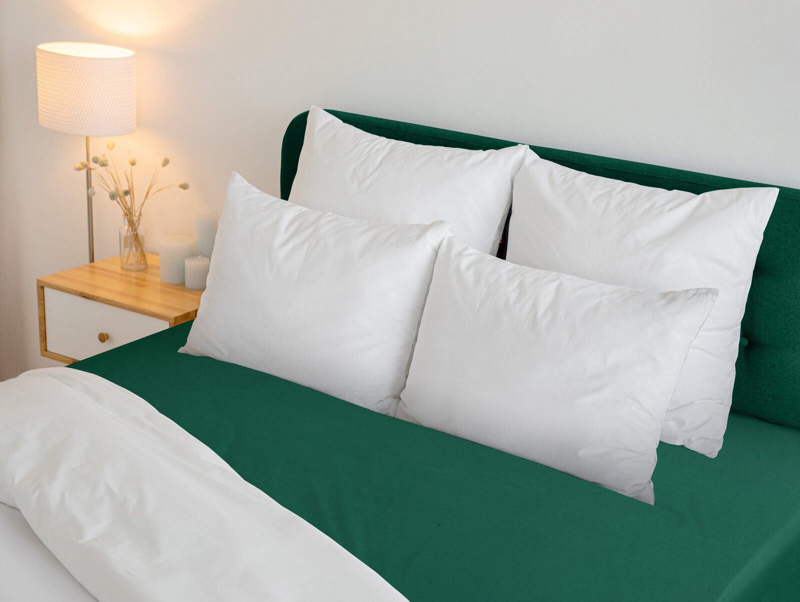 Eurofirany Spannbettlaken BASIC Betttuch mit Gummizug, Baumwolle, Makosatin, Gummizug: rundum, Zuhause und Hotelbedarf 100x200 140x200 160x200 180x200 200x220 – Bild 2 von 5