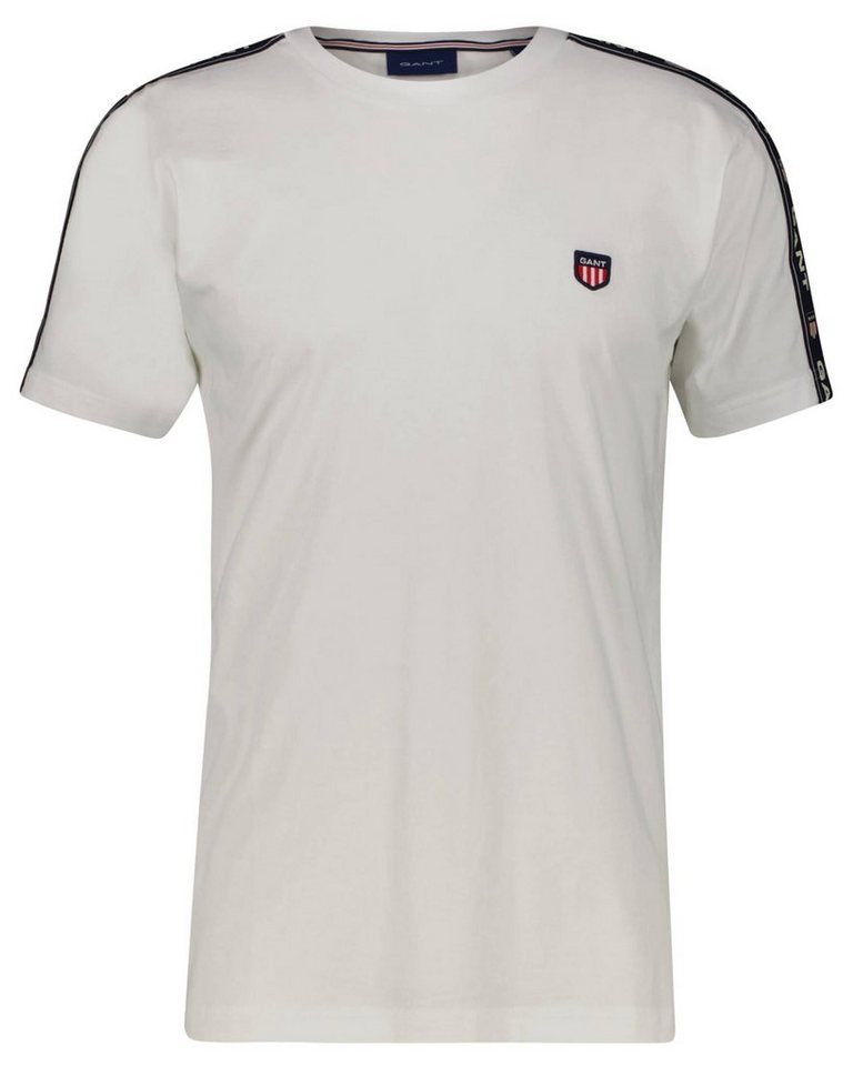 Gant T-Shirt Herren T-Shirt D1. RETRO SHIELD (1-tlg), Label-Tapes entlang  der Ärmel