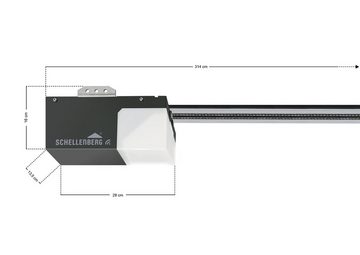 SCHELLENBERG Garagentorantrieb GaragentorantriebSmart DRIVE M, (1-tlg), 2x 868 MHz Handsender, 500N Zugkraft, automatische Enlageneinstellung