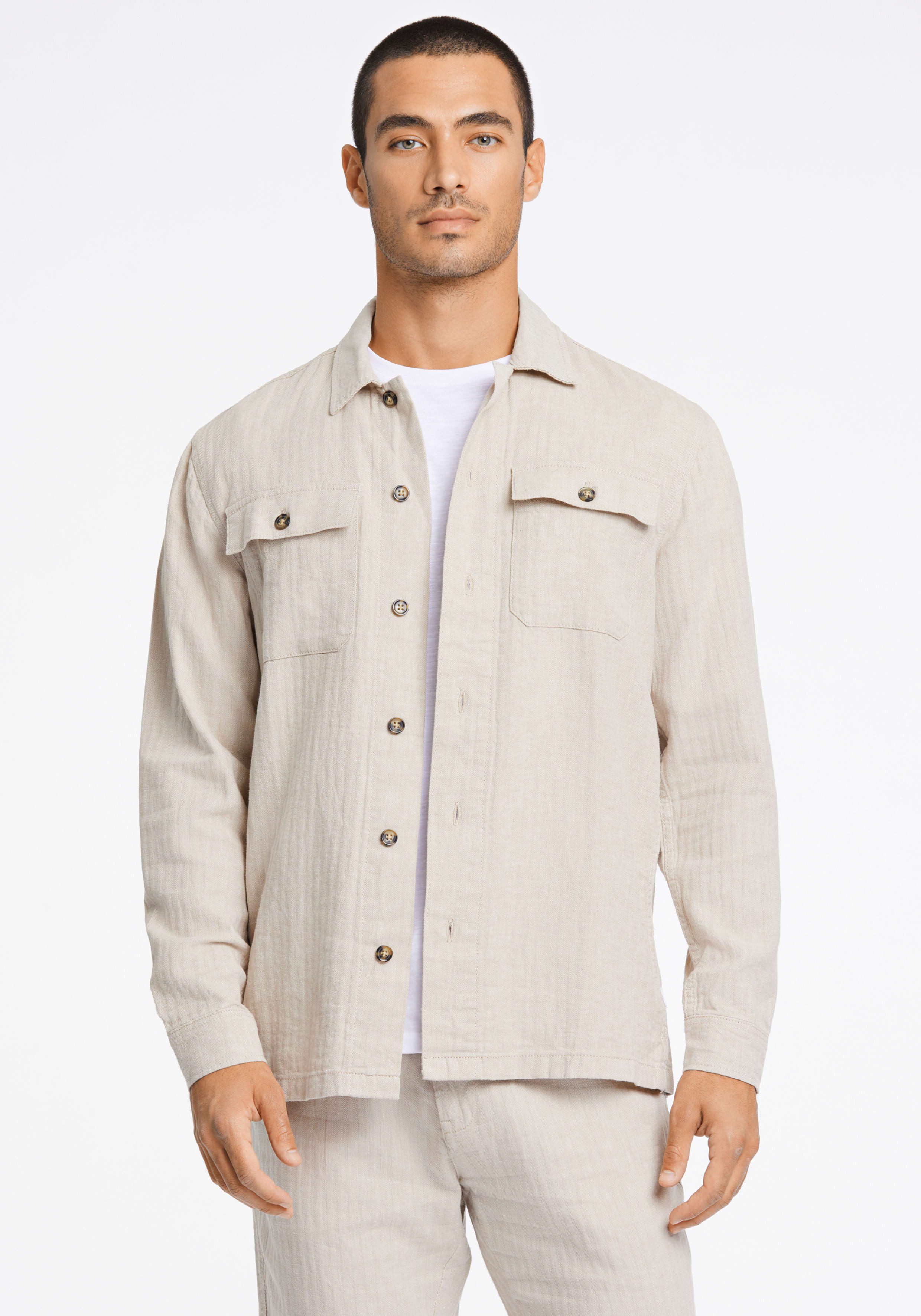 LINDBERGH Hemdjacke mir Knopfleiste