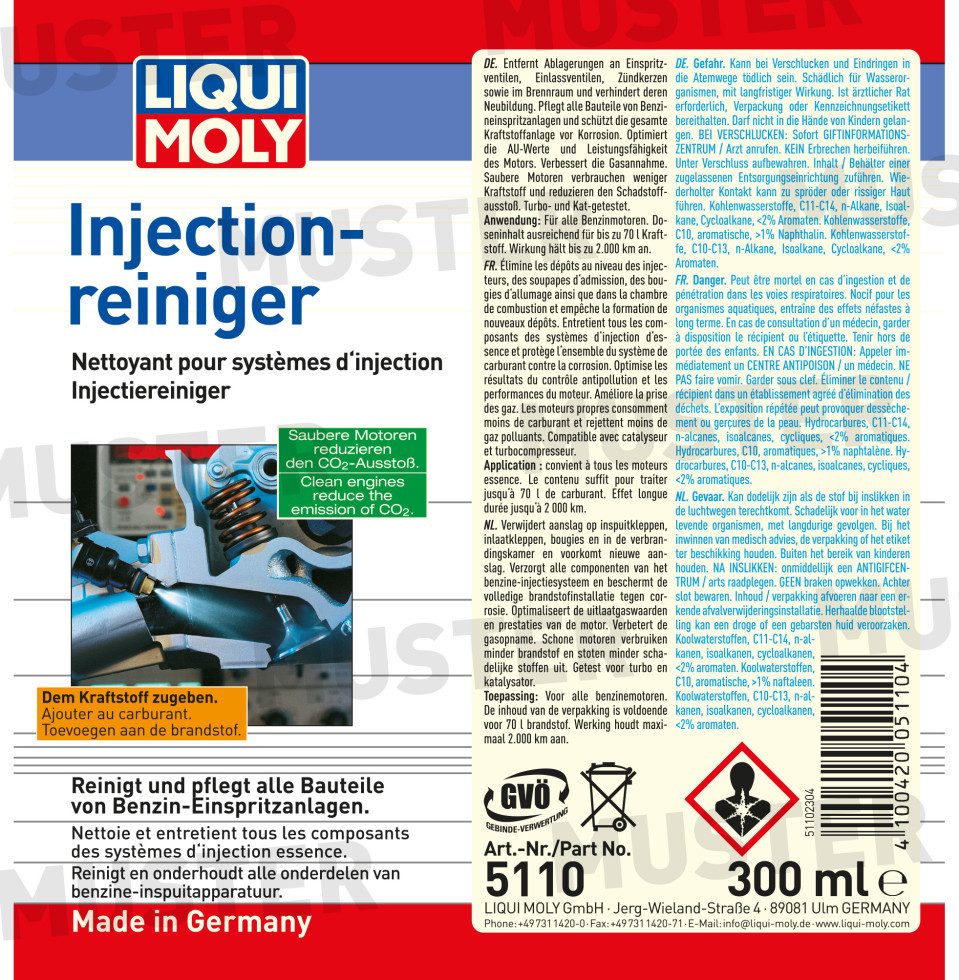 Liqui Moly Diesel-Additiv Liqui Moly Injection-Reiniger 300 ml