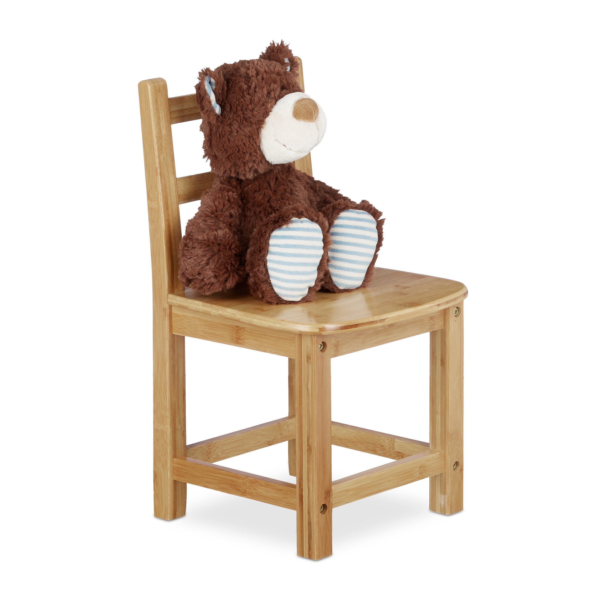 relaxdays Stuhl Kinderstuhl RUSTICO natur günstig online kaufen