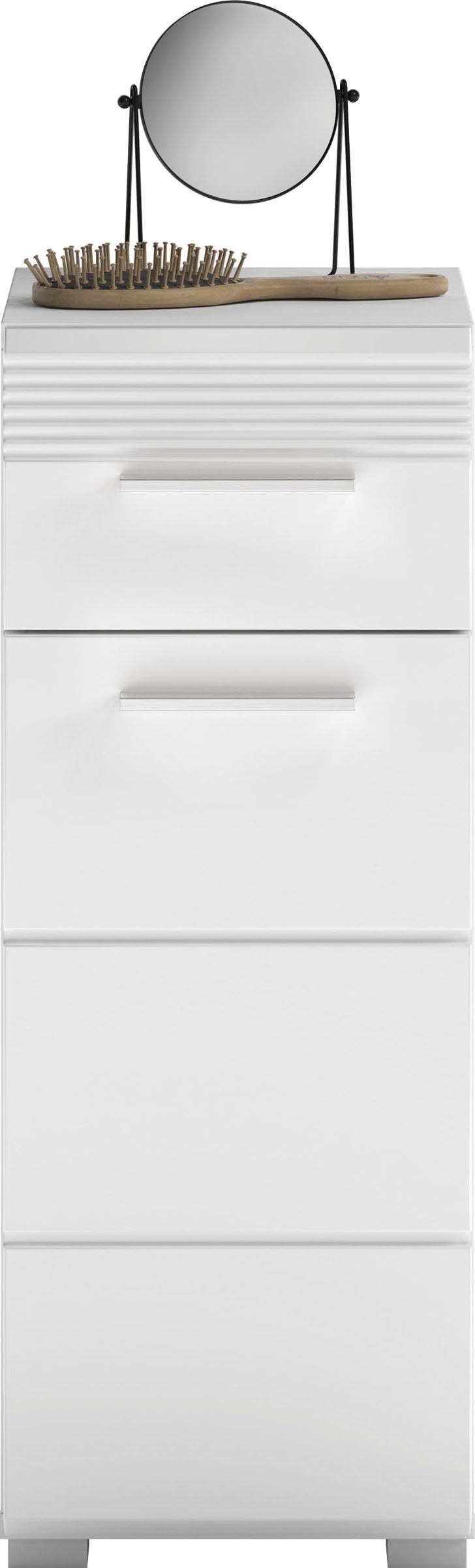 Home affaire Unterschrank Malmö, Breite 30 cm, 1 Tür (Türanschlag wechselbar), 1 Schubkasten in verschiedenen Farben erhältlich, Badmöbel, Badschrank, Kommode, Bad