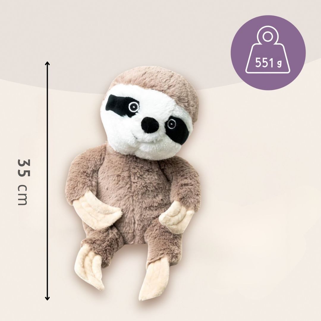 Habibi Plush Wärmekissen Habibi Plush Wärmetier Stofftier 1947 Faultier, herausnehmbare Hirsefüllung