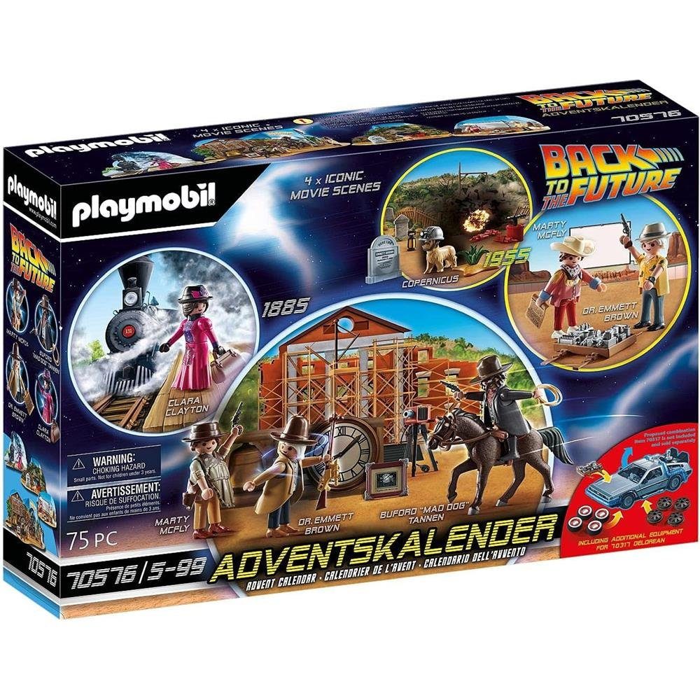 Playmobil® Календарі Back to The Future Part III 70576 (75-tlg), Spielwelt mit Figuren, für Kinder ab 5 Jahren