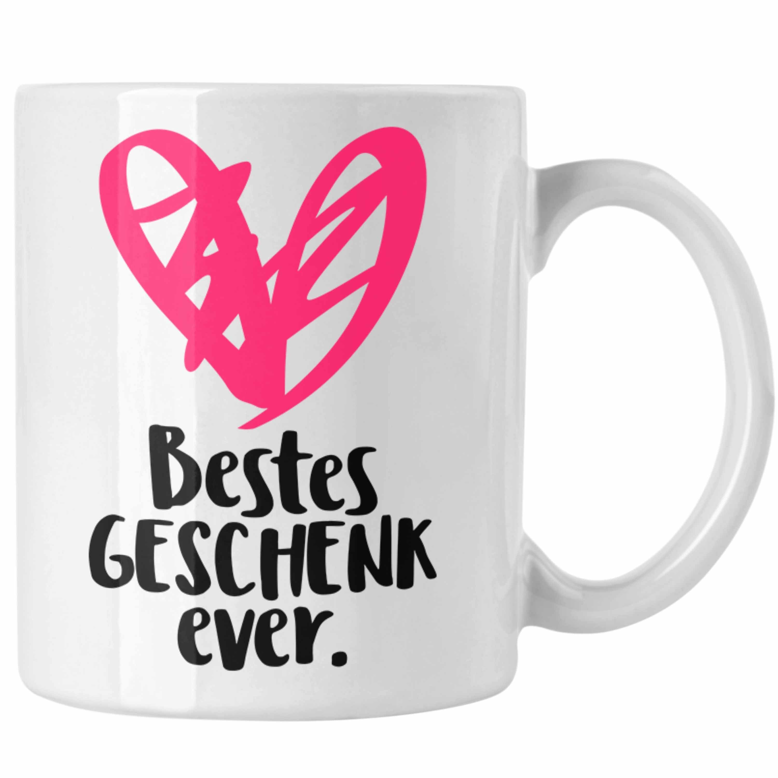 Trendation Tasse Trendation - Lustige Tasse für Frauen mit Spruch Geschenkidee Schwester Mama Tante Kaffeetasse Wichtelgeschenk Weiss