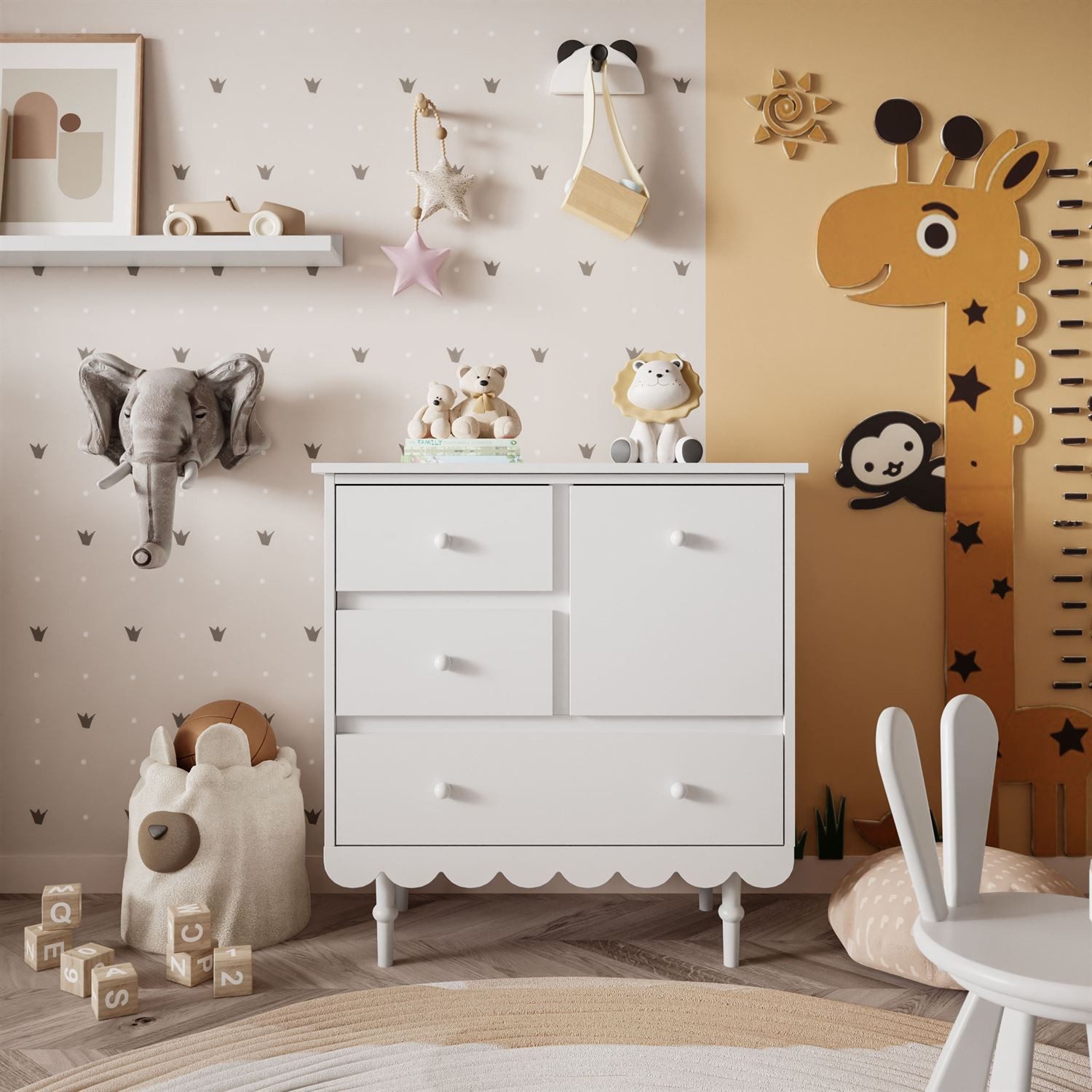 Lookway Kommode BABUSHKA Sideboard mit Schubladen