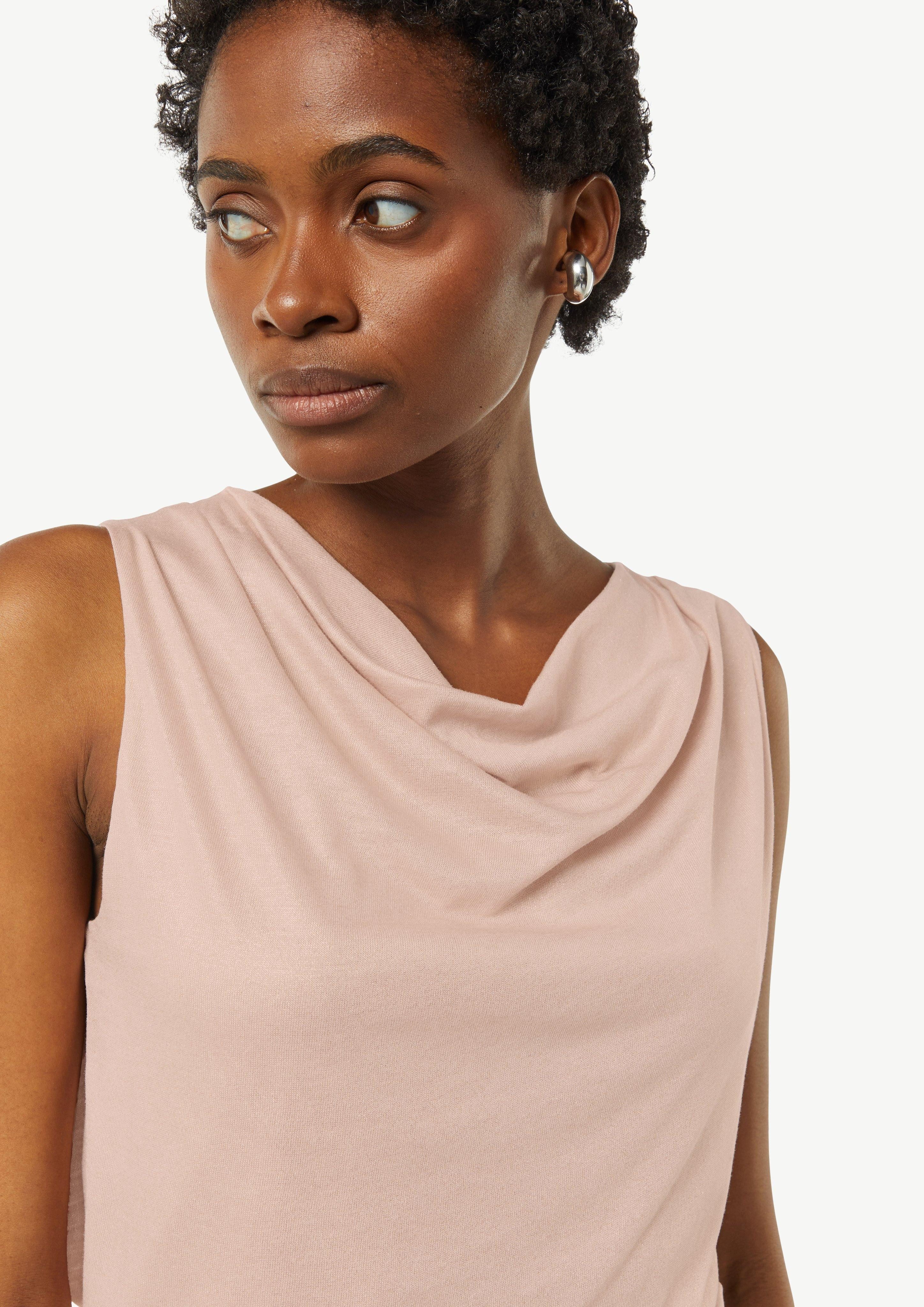 Comma Shirttop Top mit Wasserfall-Ausschnitt günstig online kaufen