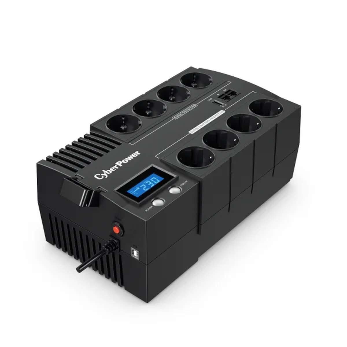 CYBERPOWER SYSTEMS USV-Anlage BR700ELCD Line-Interactive USV 700VA/420W LCD, AVR, USB (HID)