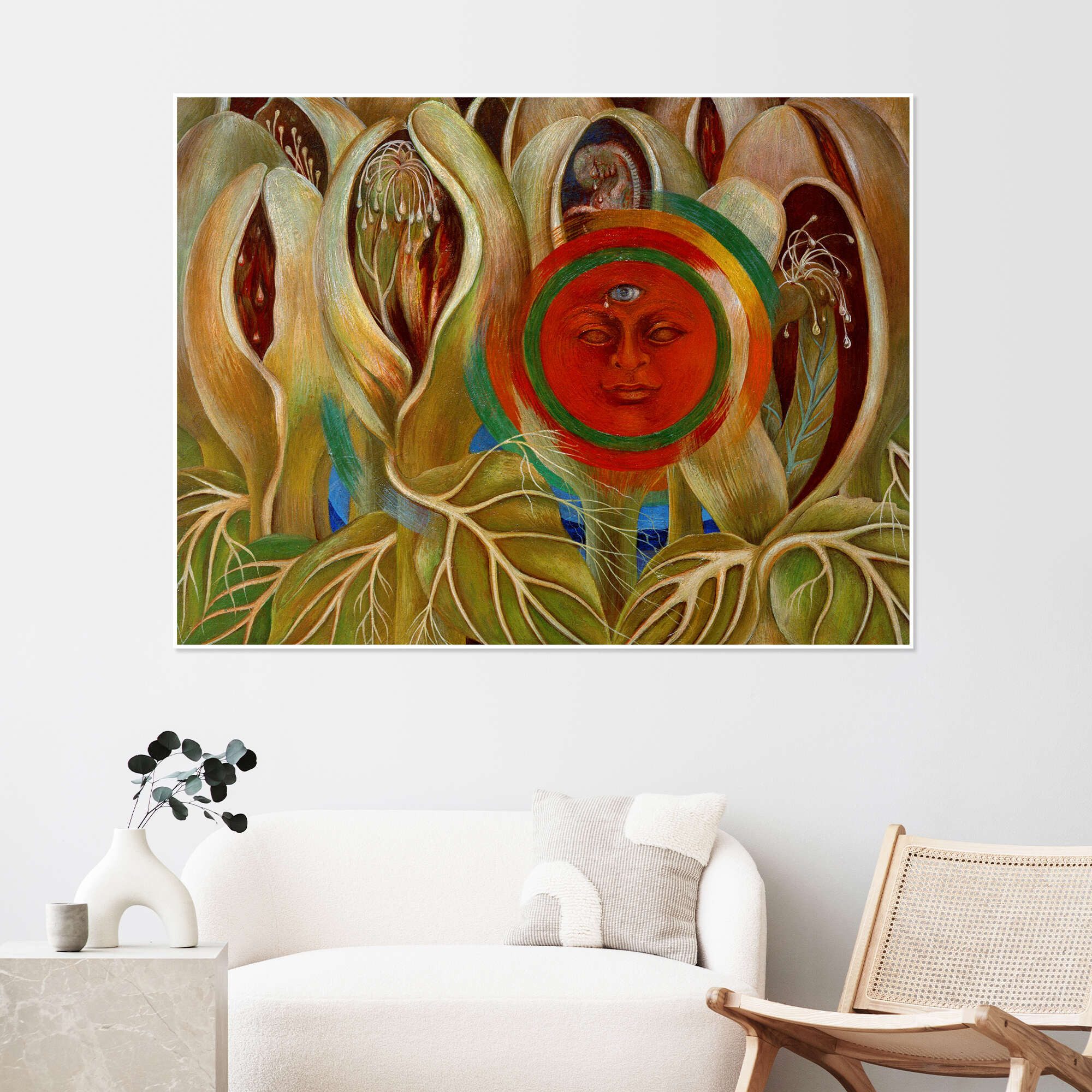Posterlounge Wandbild Sol y vida (Sonne und Leben), 1947, Frida Kahlo, erhältlich als Poster, Leinwandbild, Wandsticker oder Acrylglasbild
