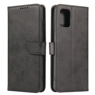 COFI 1453 Smartphone-Hülle Premium Magnet Case Buch Tasche für Huawei Nova 12 Schwarz