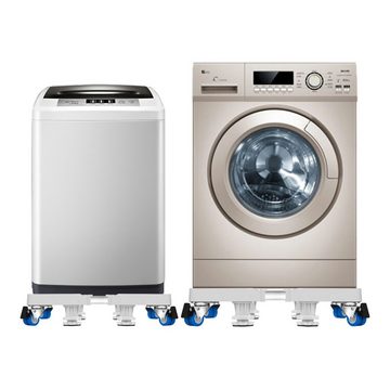 en.casa Waschmaschinenuntergestell, Zubehör für Großgeräte, Waschmaschinen-Sockel Kella Weiß