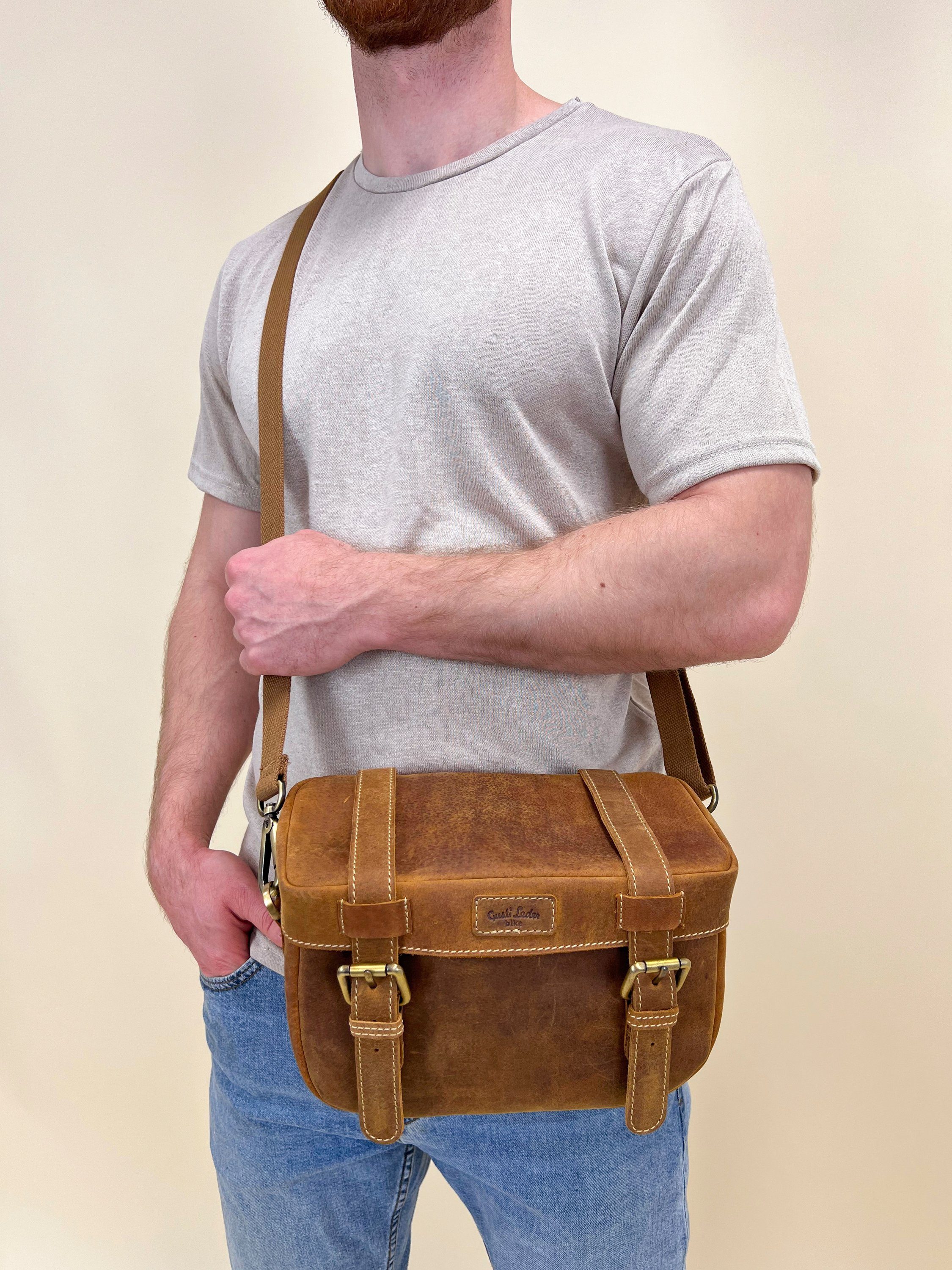 Gusti Leder Fahrradtasche Gusti Leder Fahrradtasche Rene P., KLICKfix