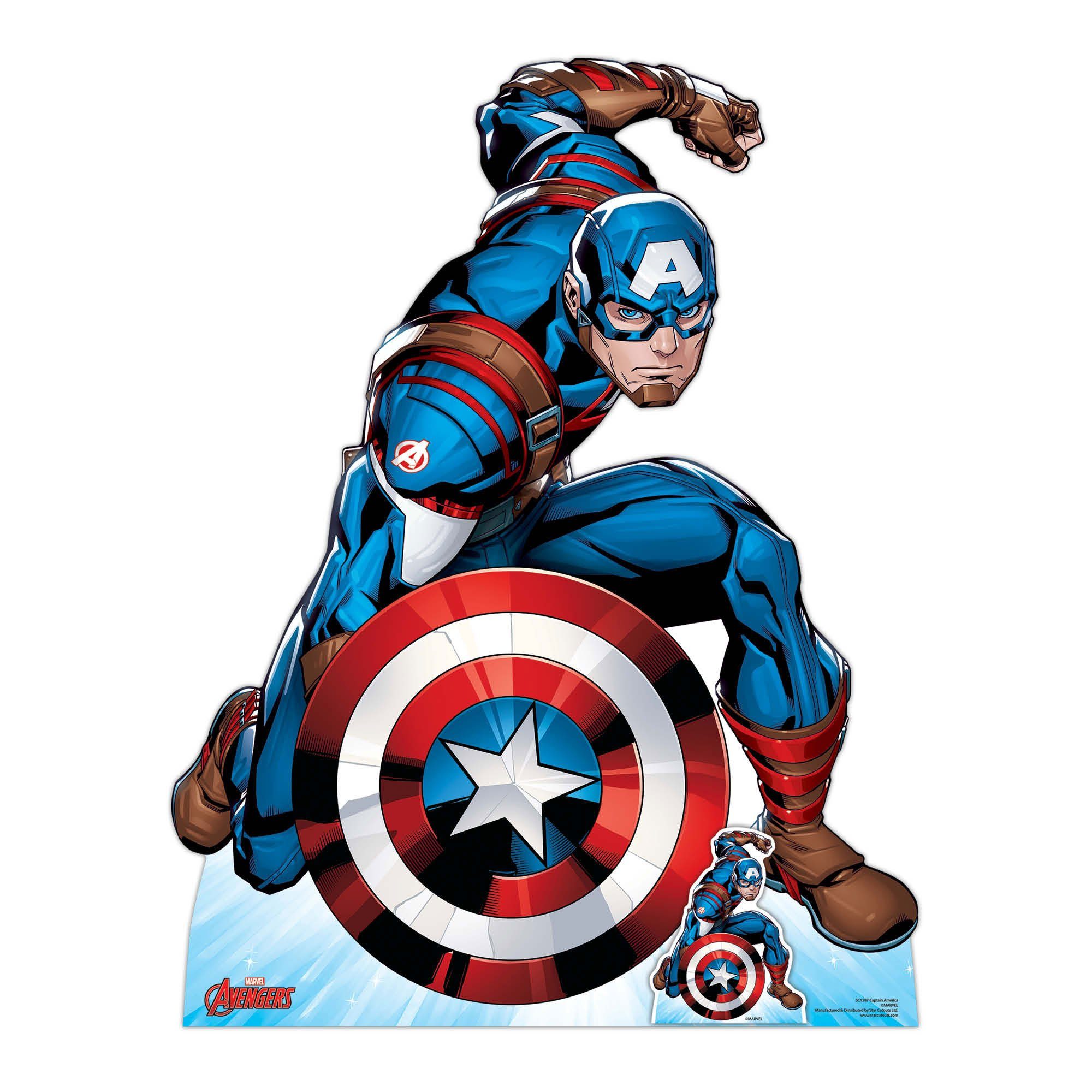 Dekofigur Captain America - Pappaufsteller - First Avenger