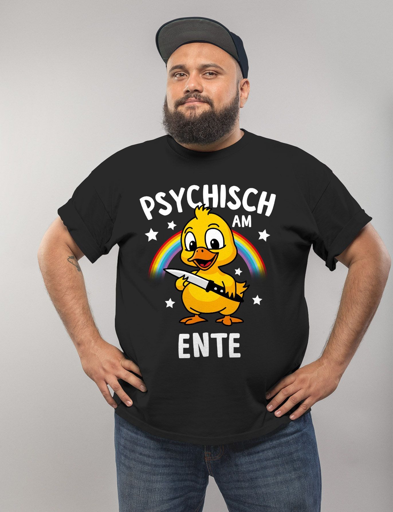 MoonWorks Print-Shirt Herren T-Shirt Psychisch am günstig online kaufen