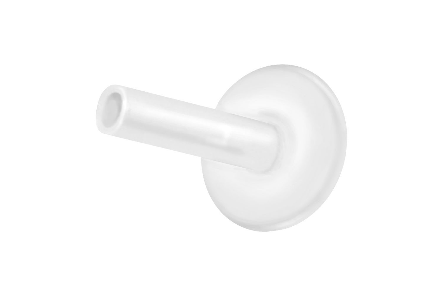 Piercing-Set PTFE Labret mit Innengewinde ohne Kugel