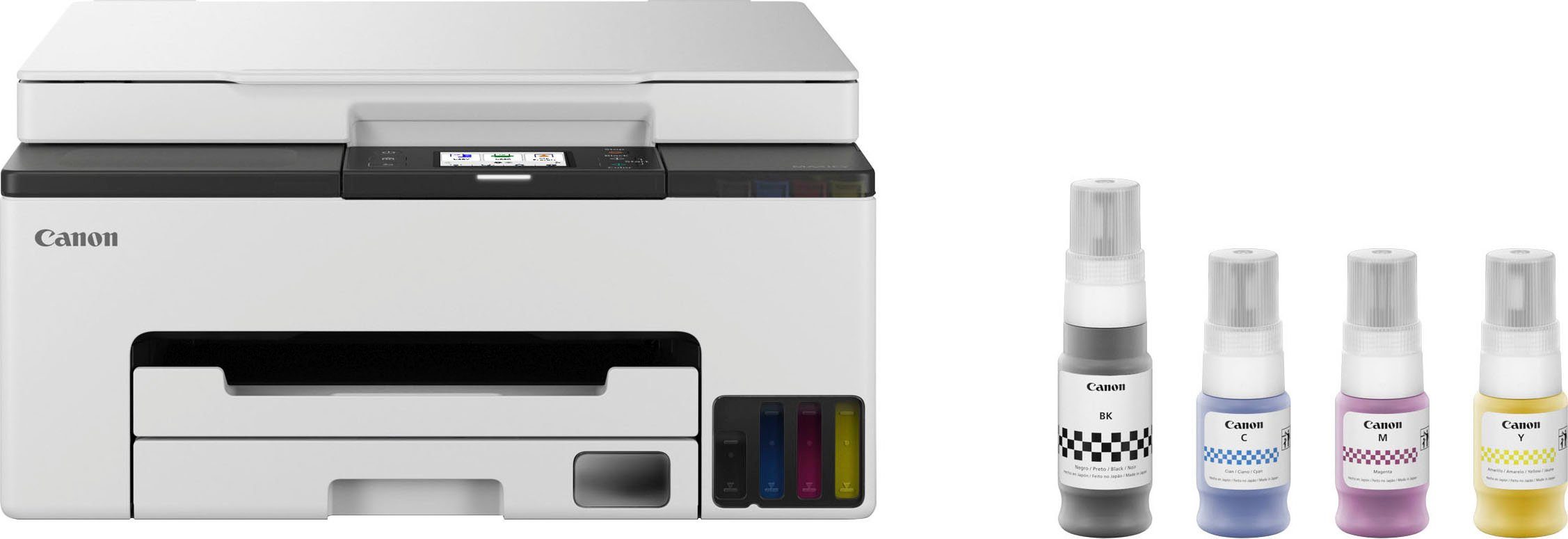 Canon MAXIFY GX1050 Multifunktionsdrucker, (WLAN (Wi-Fi), Wi-Fi Direct, 3in1 Tintenstrahl-Multifunktionsgerät mit extrem niedrigen Druckkosten)